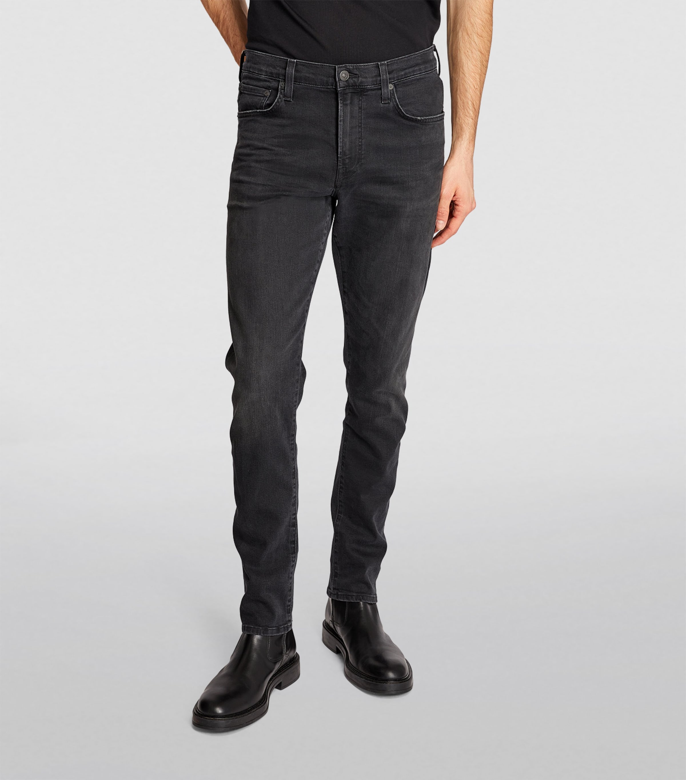 London Slim Tapered Jeans DARK STORM Image 3