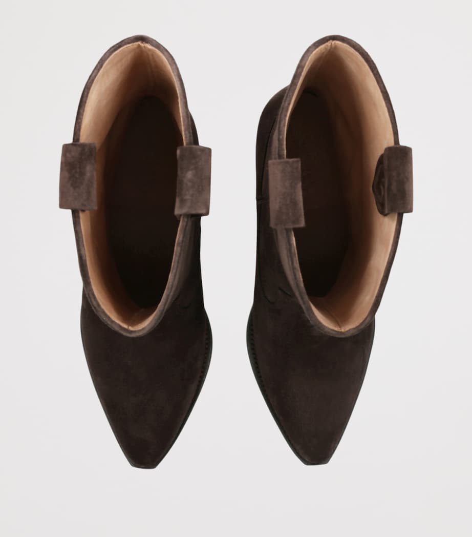 Isabel Marant Suede Duerto Cowboy Boots 40 Dark Brown Image 4