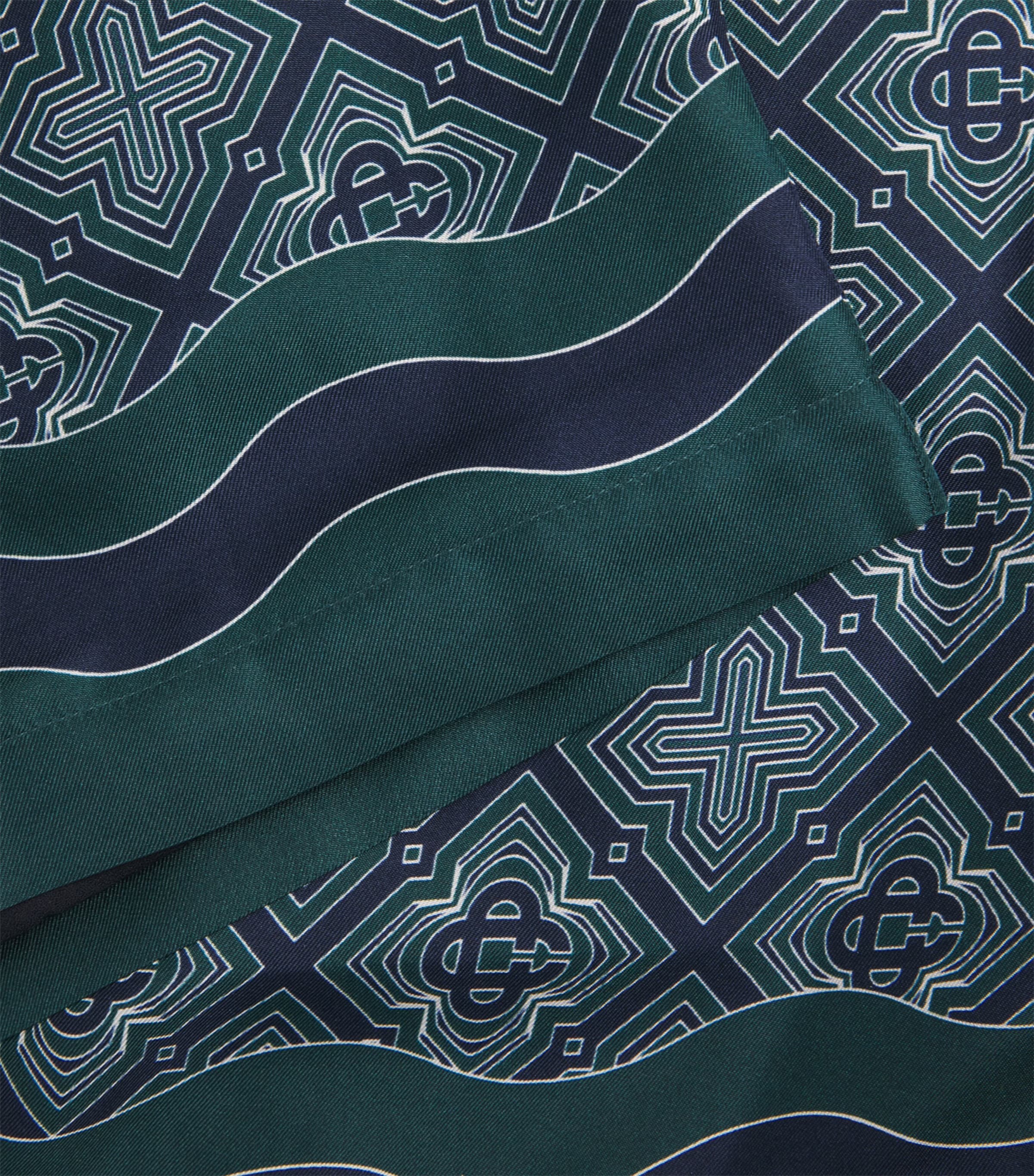 Casablanca Mens Silk Radiating Monogram Shorts Radiating Monogram Image 6