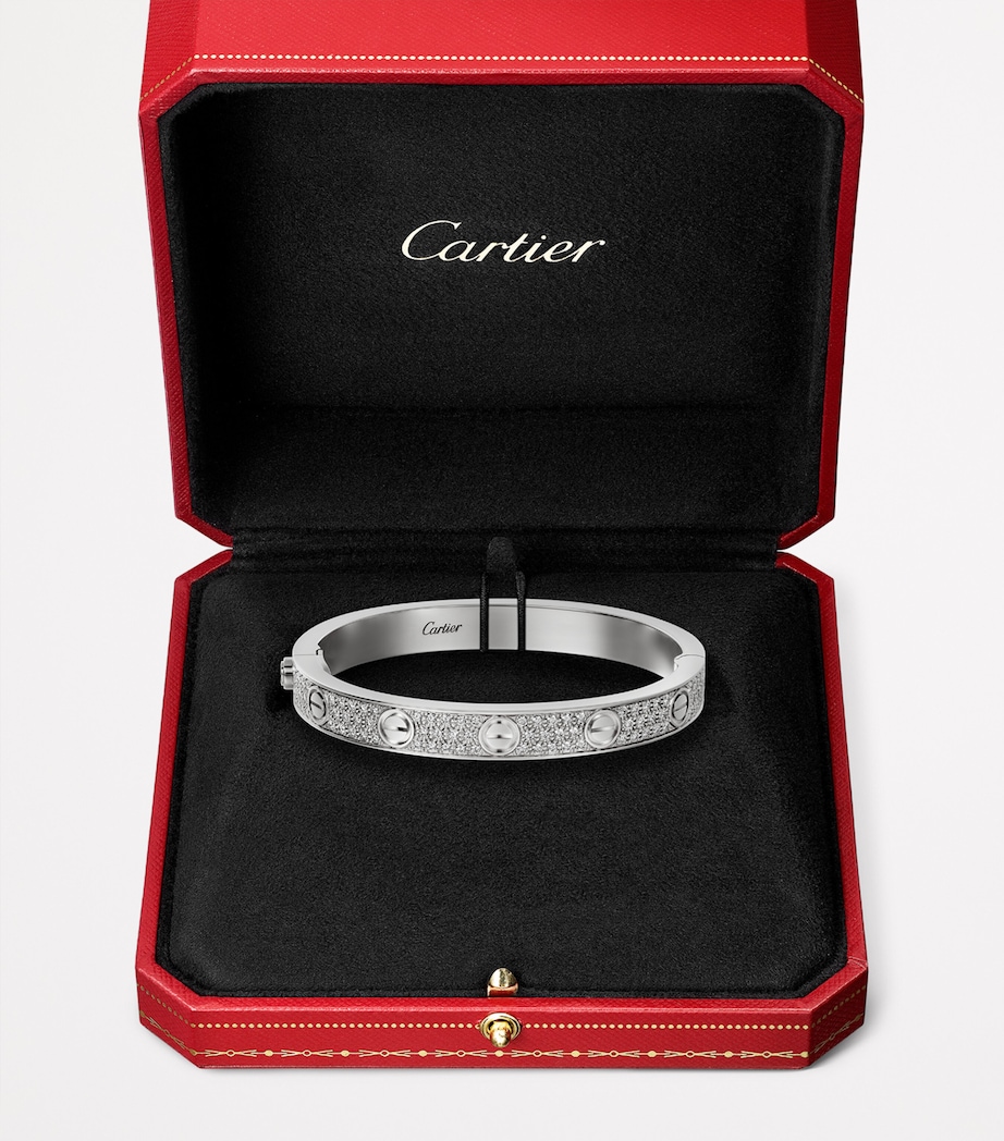 White Gold and Diamond LOVE Bracelet WHITE GOLD Image 2