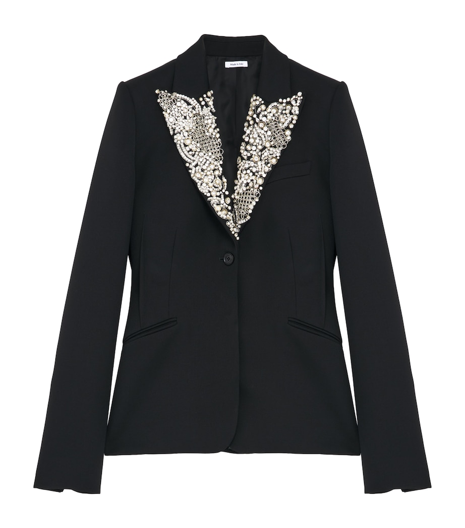 Wool Embellished Single-Breasted Jacket 1000 Image 1