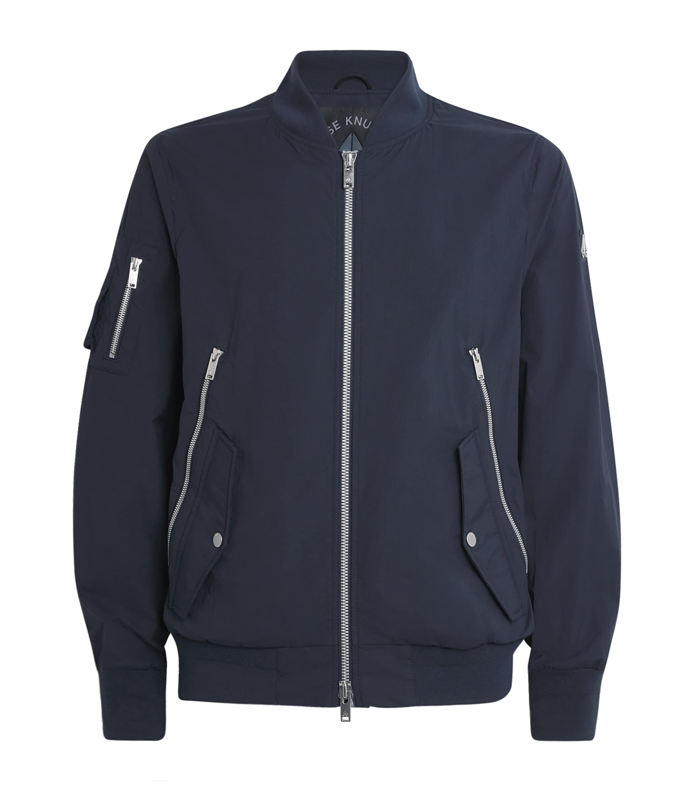 Courville Crinkle Bomber Jacket 833 NAVY Image 1