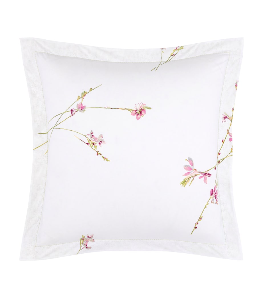 Yves Delorme Floral Gaura Square Oxford Pillowcase (65cm x 65cm) Multicoloured Image 1