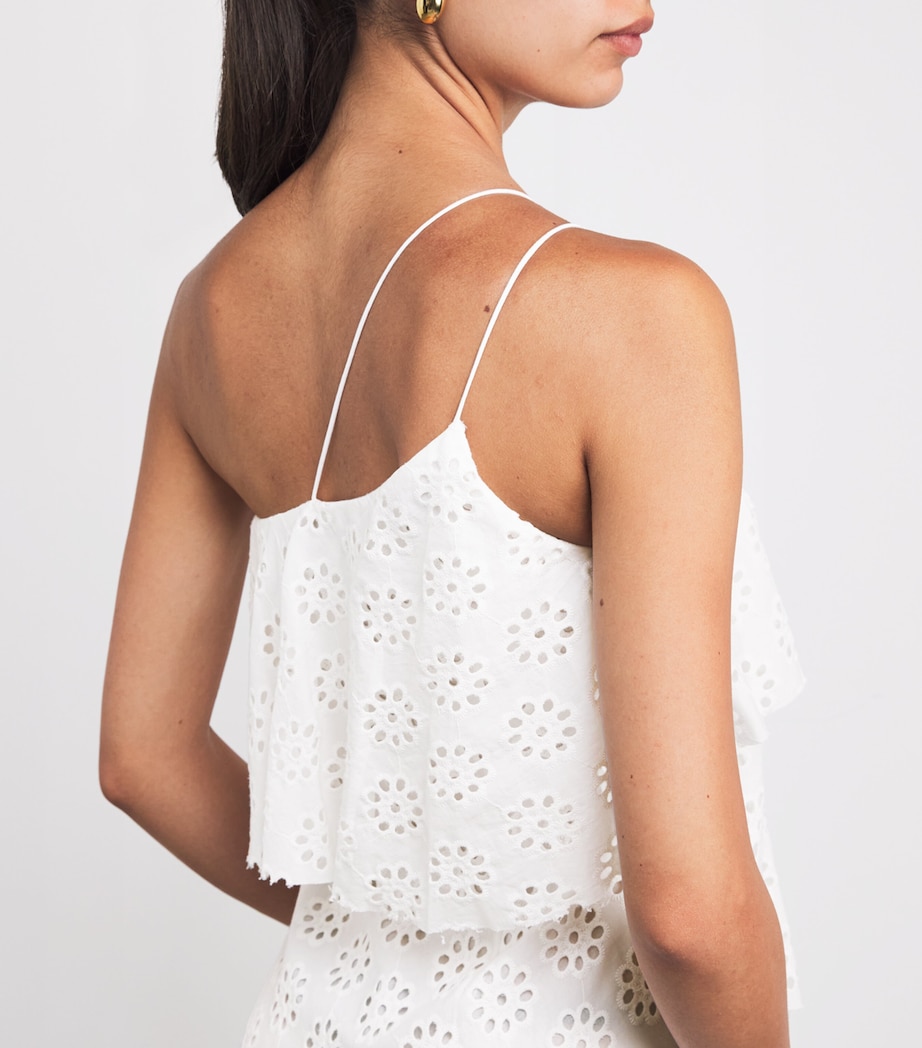 Ruffled Isa Maxi Dress WHITE EYELET WHEY Image 4