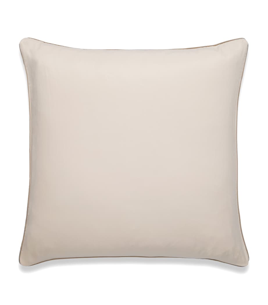 Hamam Cotton Alya Square Pillowcase (65cm x 65cm) Bone Image 1