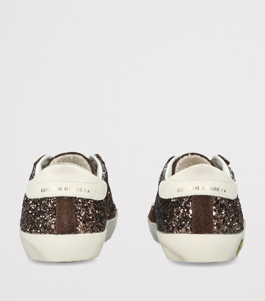 Golden Goose Glitter Super-Star Sneakers Dark Brown Image 4