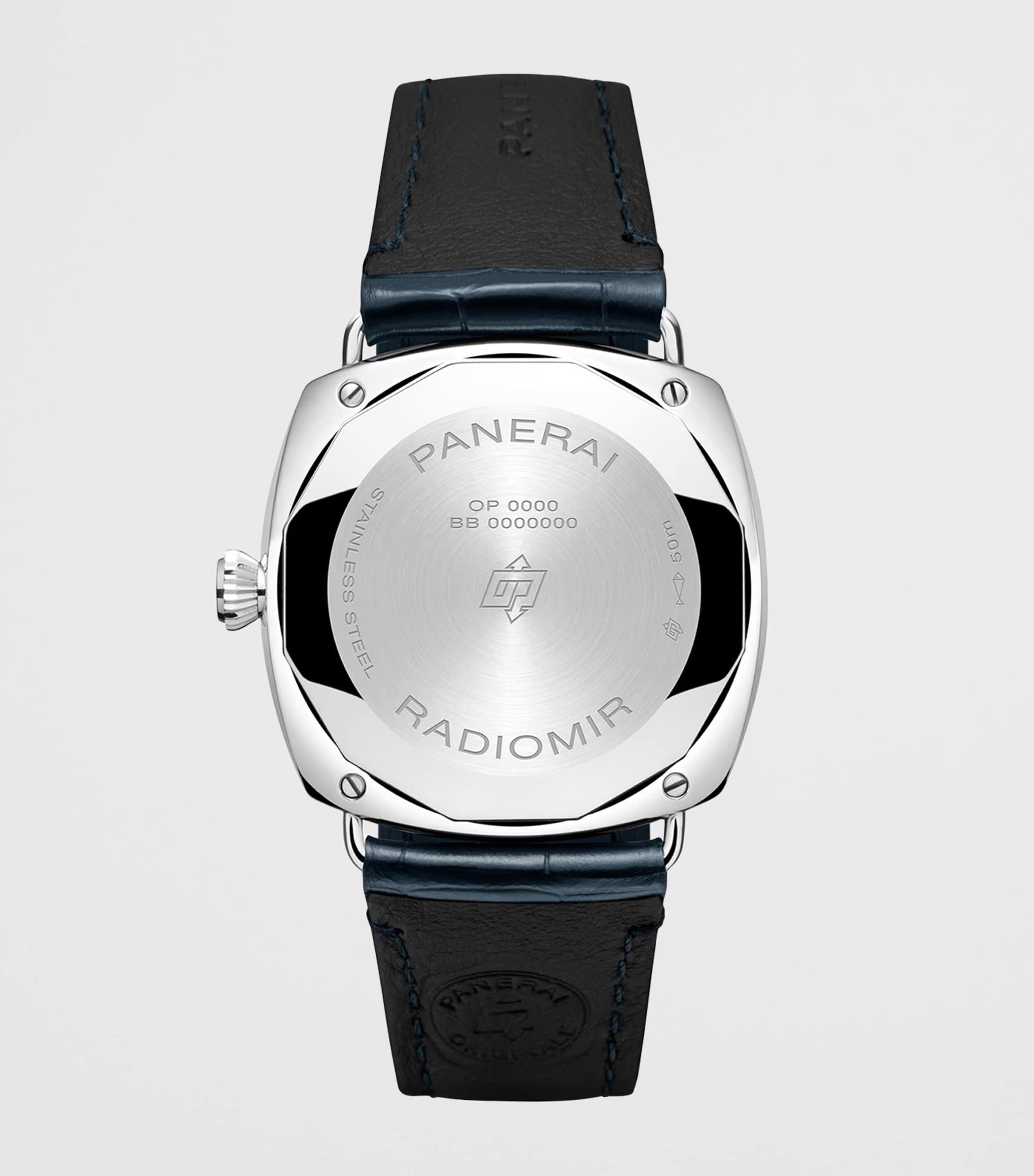 Panerai Steel Radiomir Watch 40mm Blue Image 2