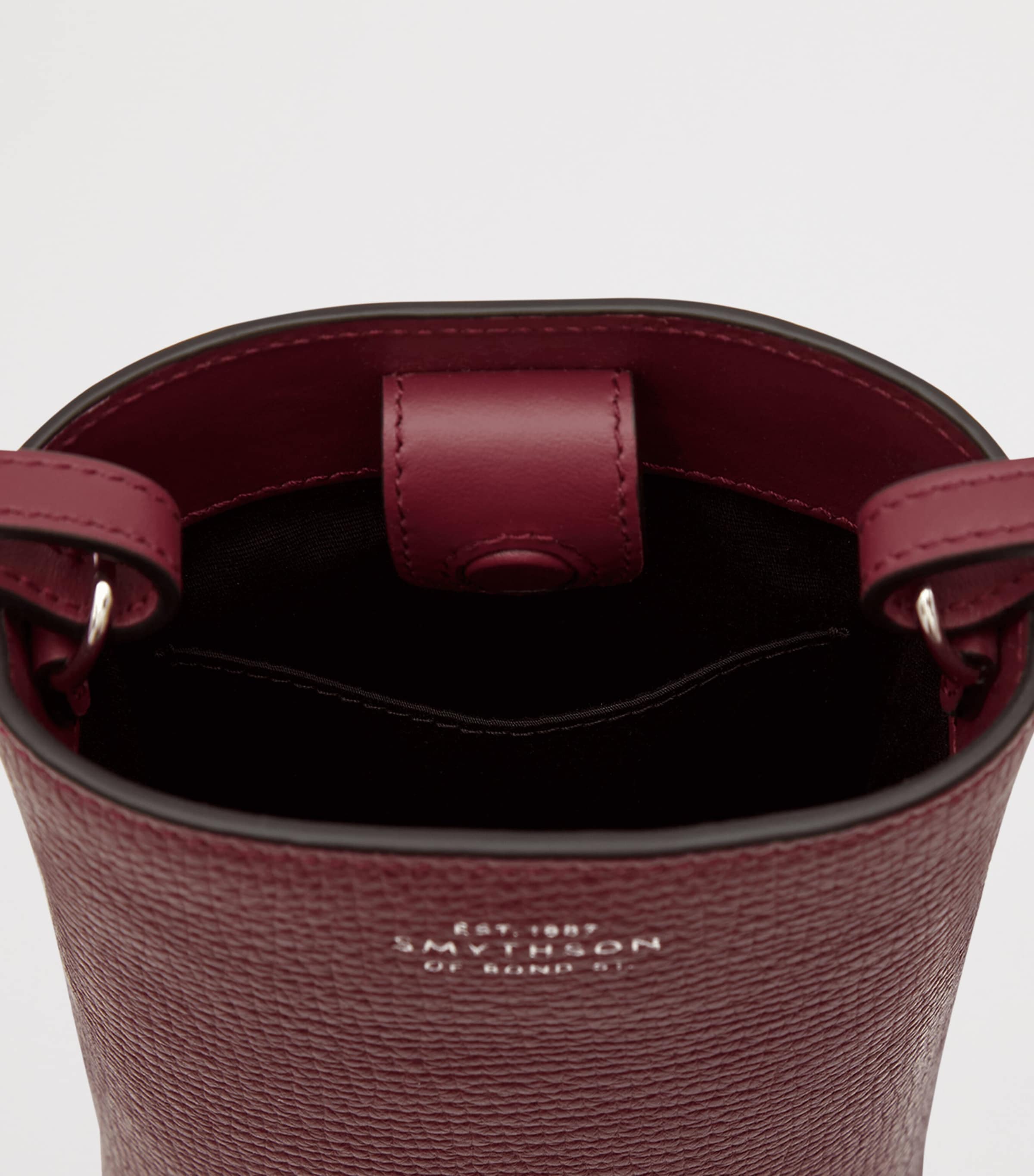 Leather Day pouch DARK CHERRY Image 6