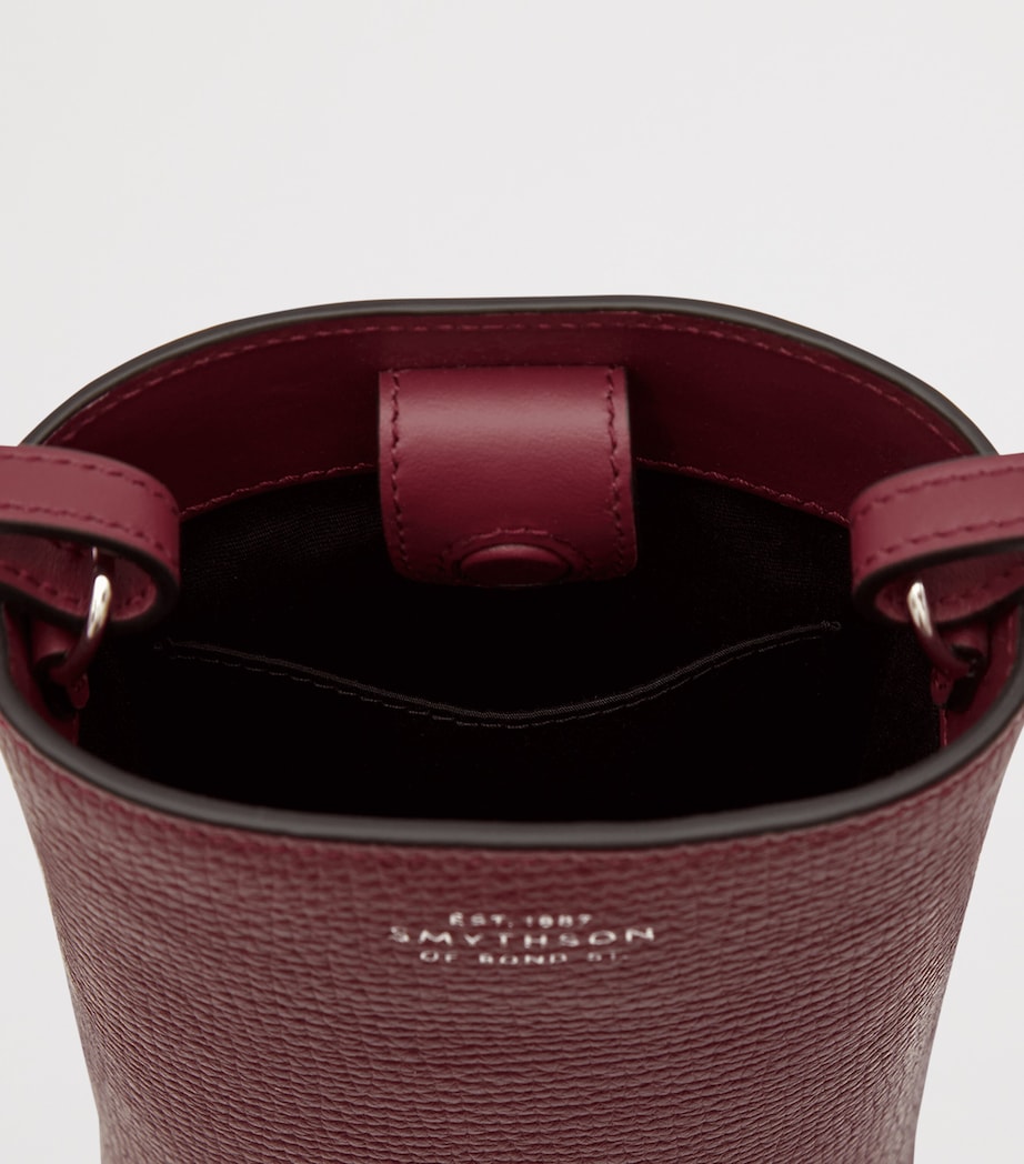 Leather Day pouch DARK CHERRY Image 6