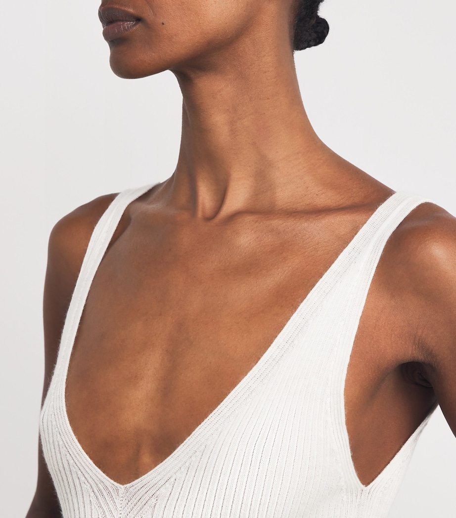 Superfine Cashmere Vest HA0327 ZINC WHITE Image 6