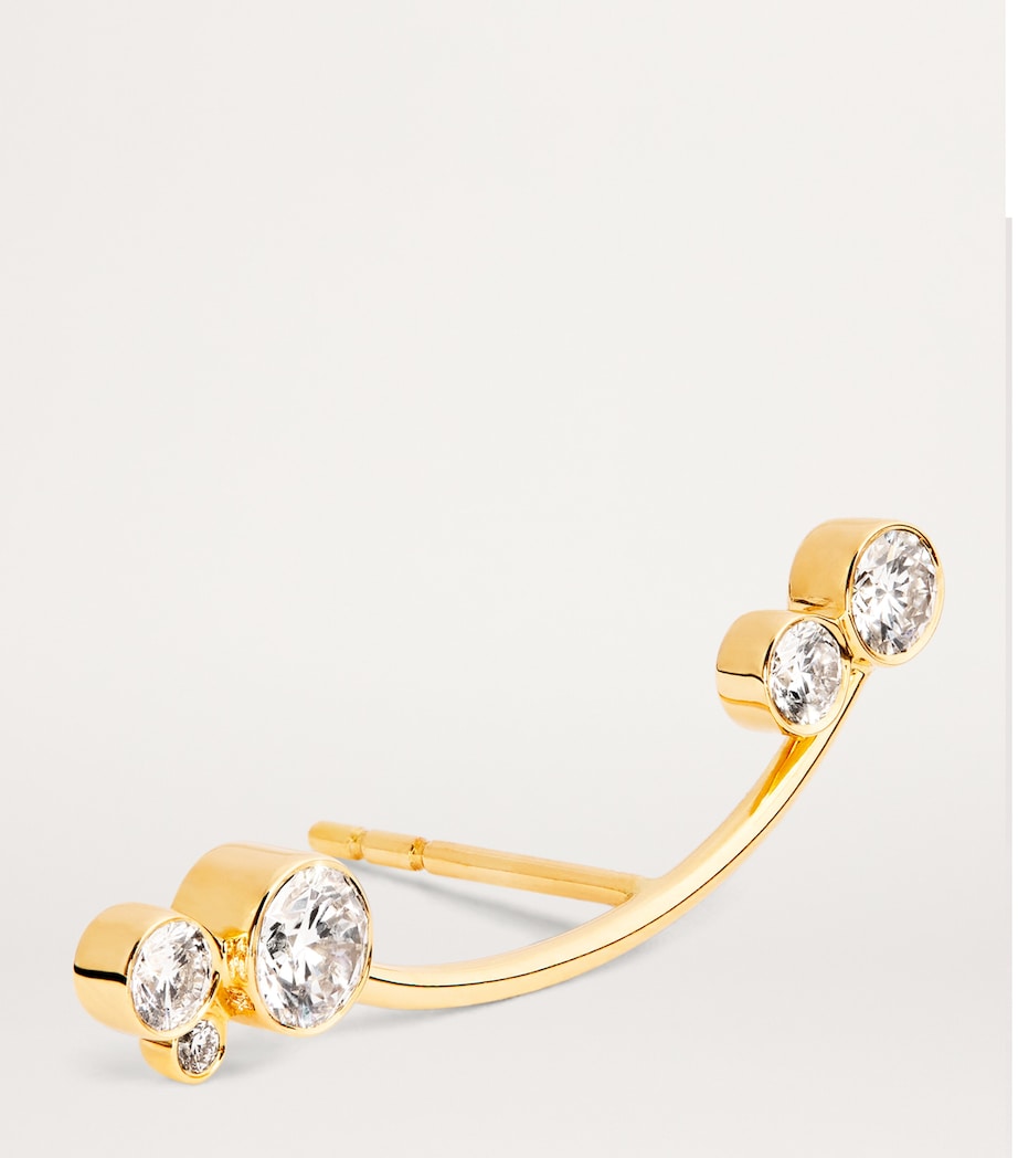 Yellow Gold and Diamond Stellari Diamant Single Left Earring YELLOW GOLD Image 6