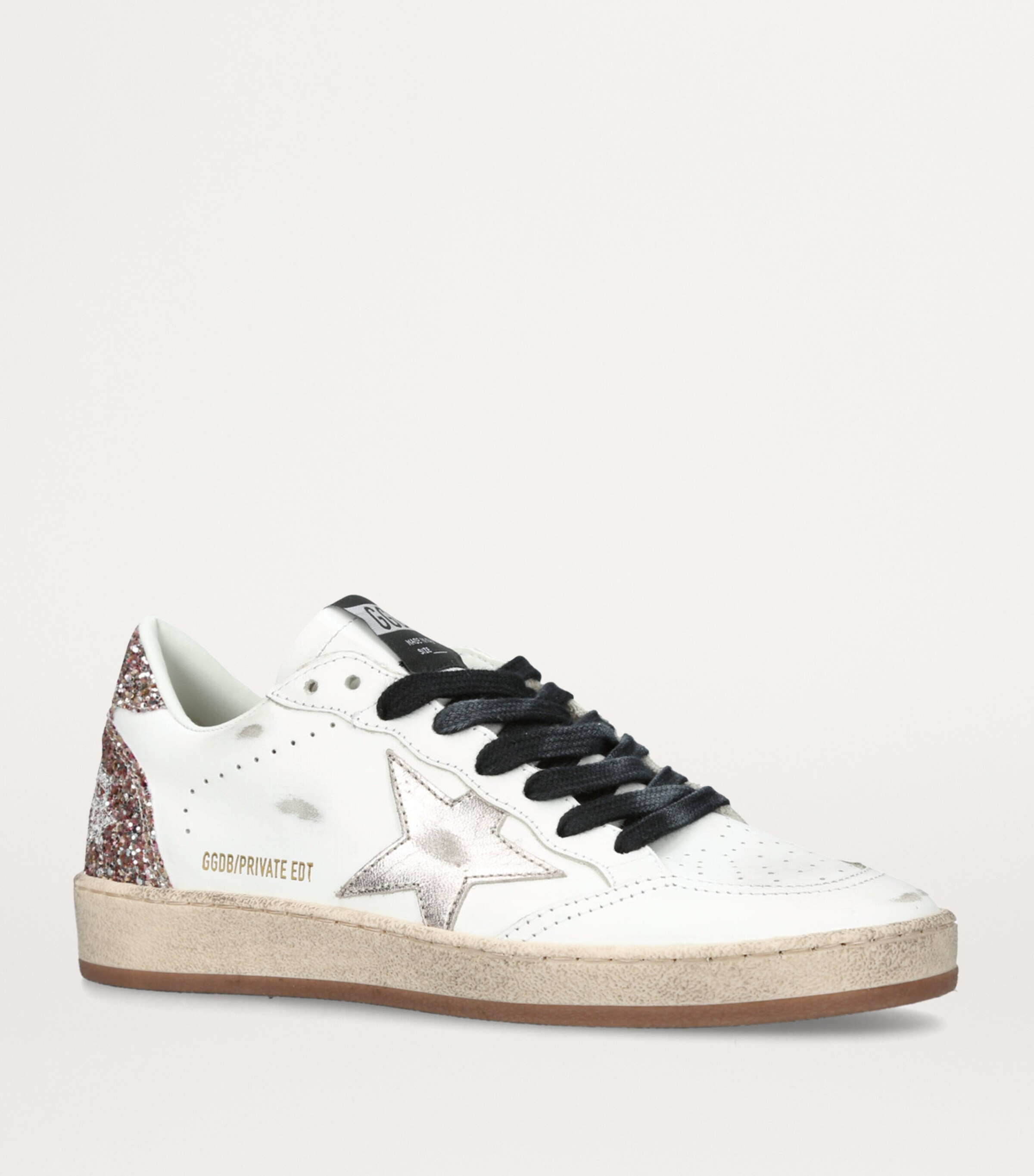 Golden Goose Leather Ball Star Sneakers White/comb Image 4