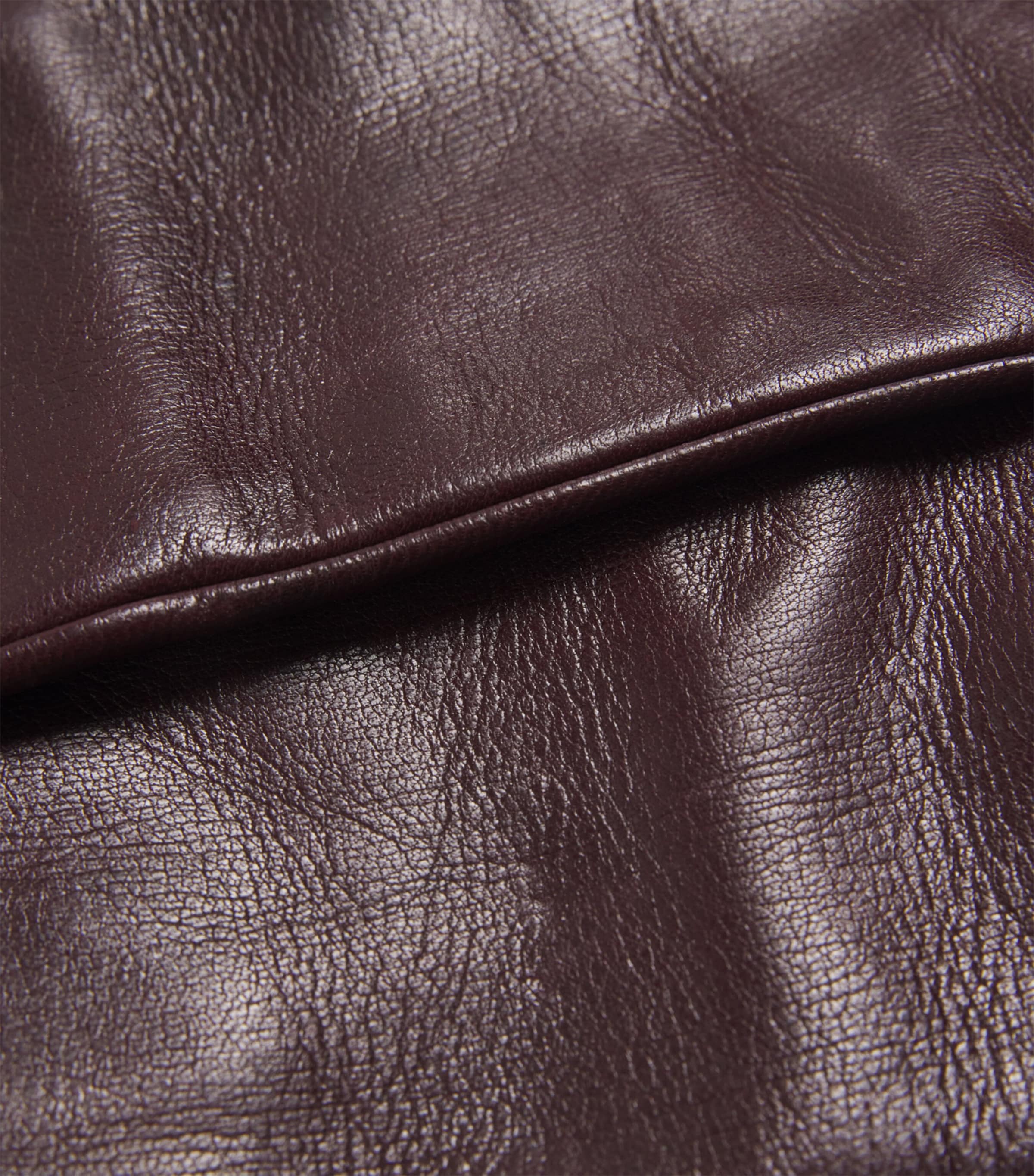 Leather Gloves BORDEAUX Image 2