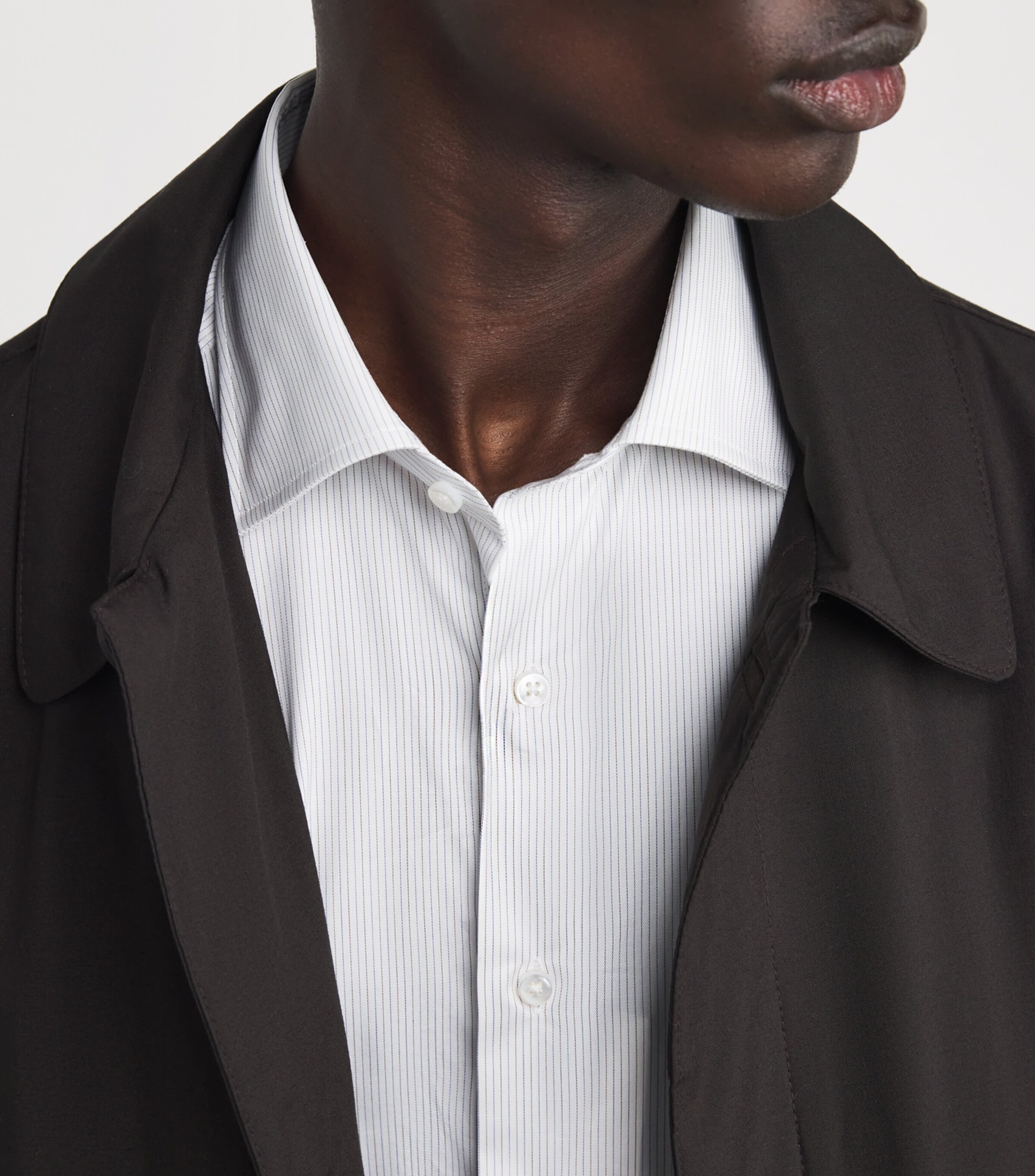 Egyptian Cotton Stripe Slim-Fit Shirt 501 Image 6