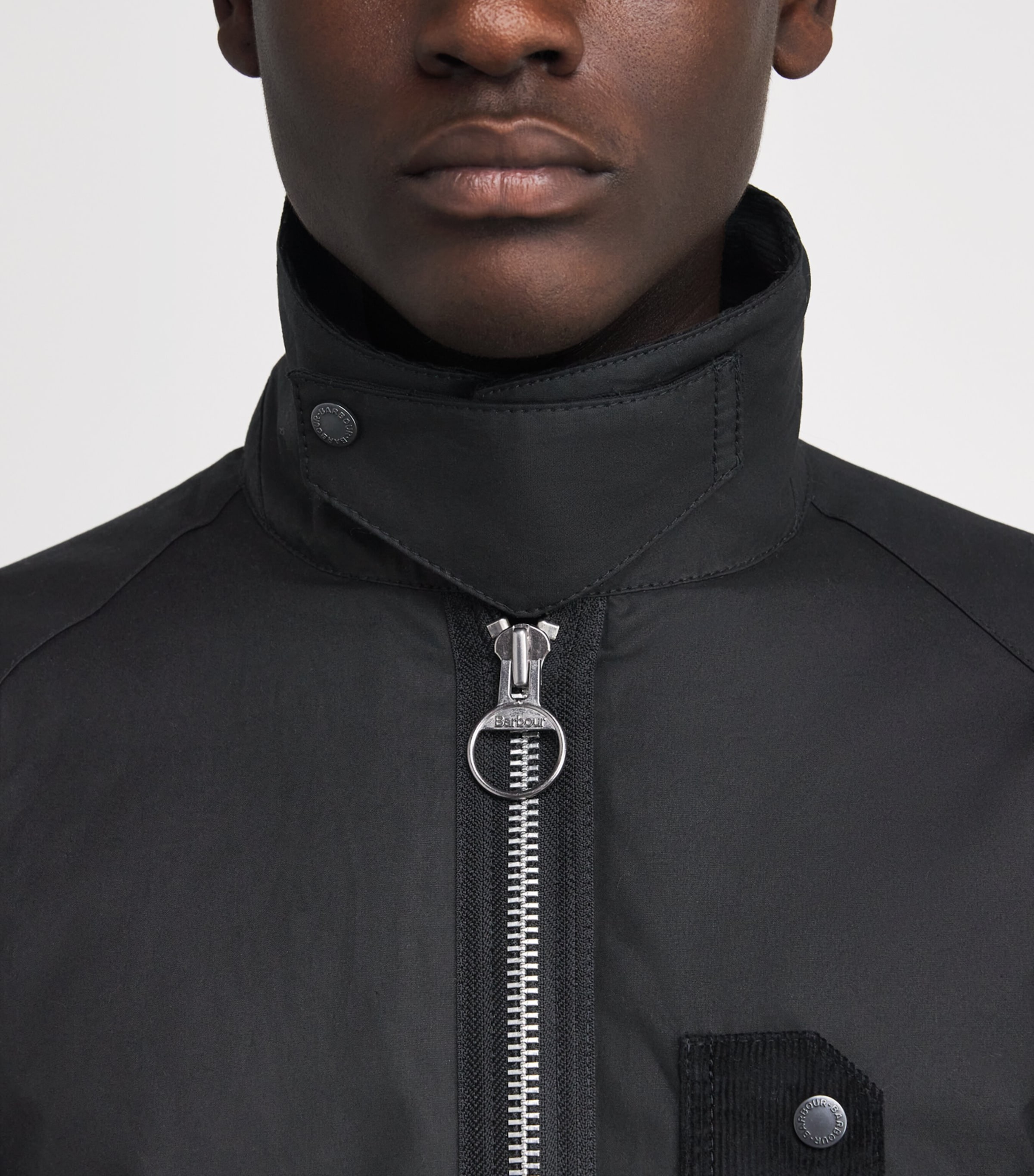 Waxed Cotton Tract Jacket BK71 BLACK Image 6