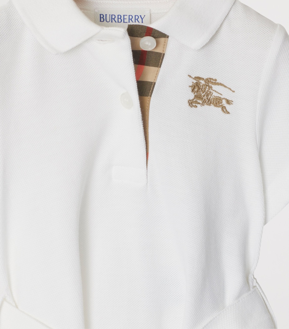 Cotton Polo Shirt Dress (6-24 Months) WHITE Image 4