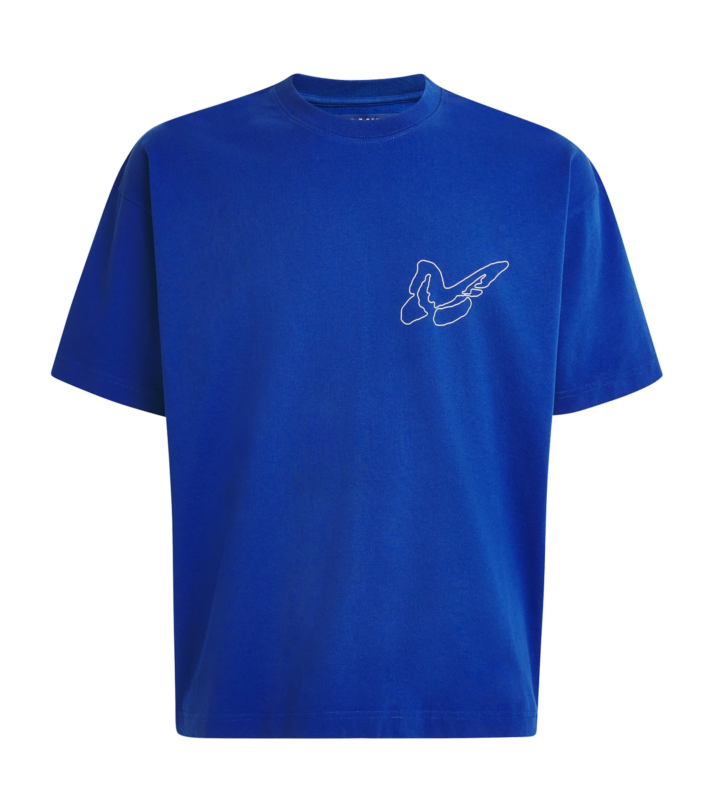 PICANTE Mens Organic Cotton Butterfly T-Shirt Royal Blue Image 1