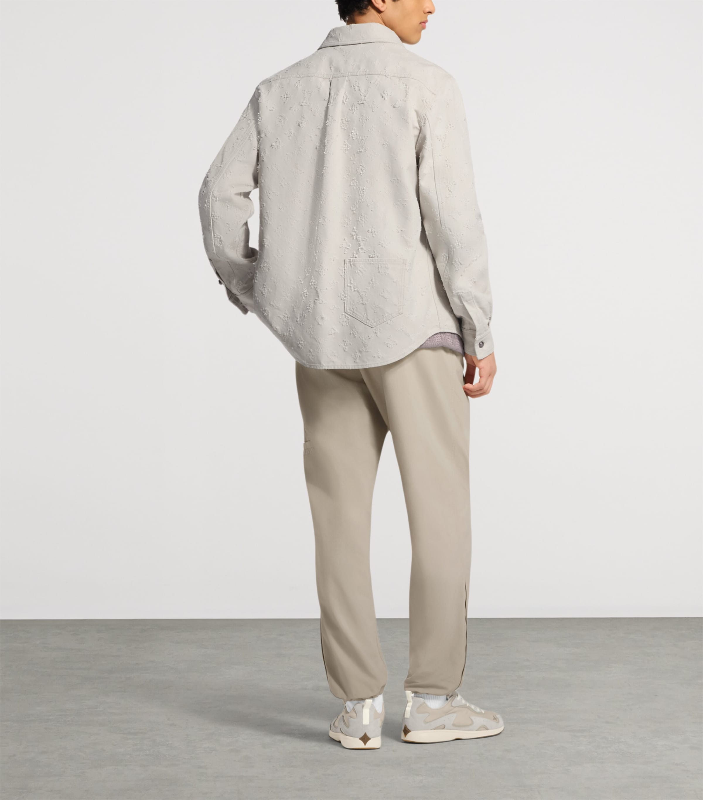 LOUIS VUITTON Mens Denim Monogram Overshirt Rainy Day Image 4