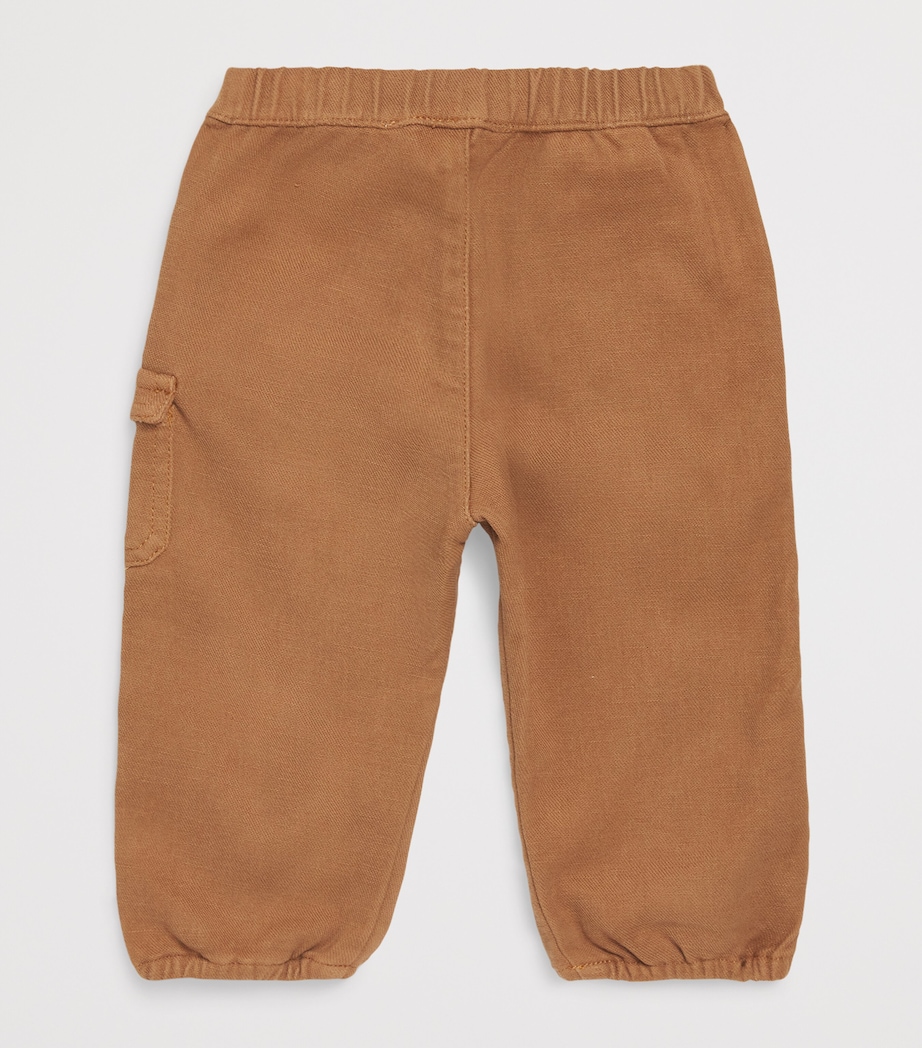 Cotton-Blend Cargo Trousers (3-Months-4 Years) 68ECORCE Image 2