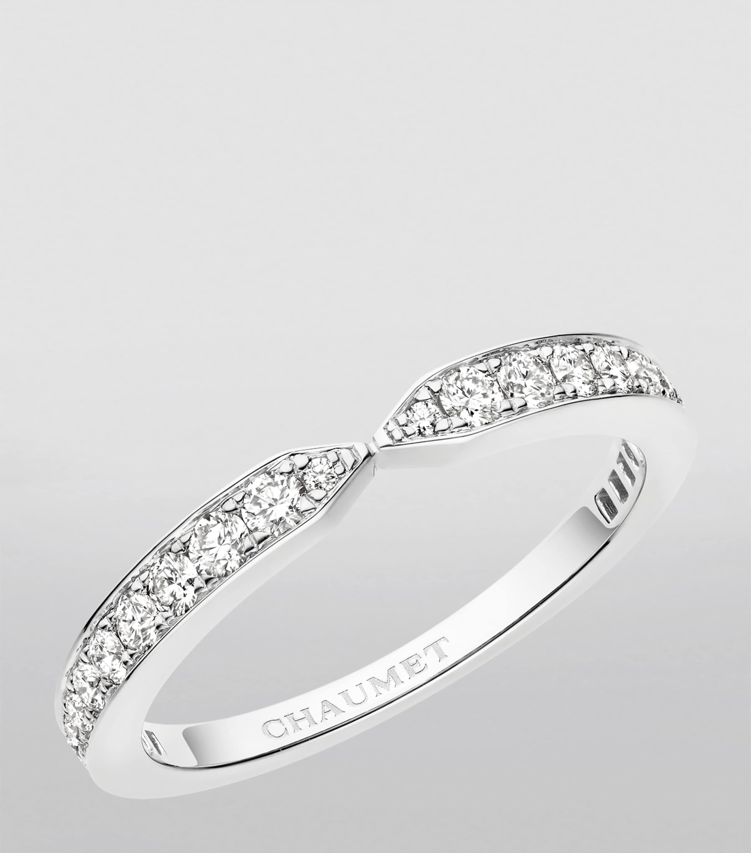 Platinum and Diamond Triomphe de Chaumet Eternity Wedding Ring PLATINUM Image 2