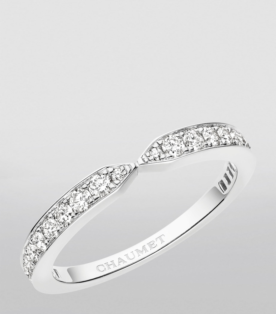 Platinum and Diamond Triomphe de Chaumet Eternity Wedding Ring PLATINUM Image 2