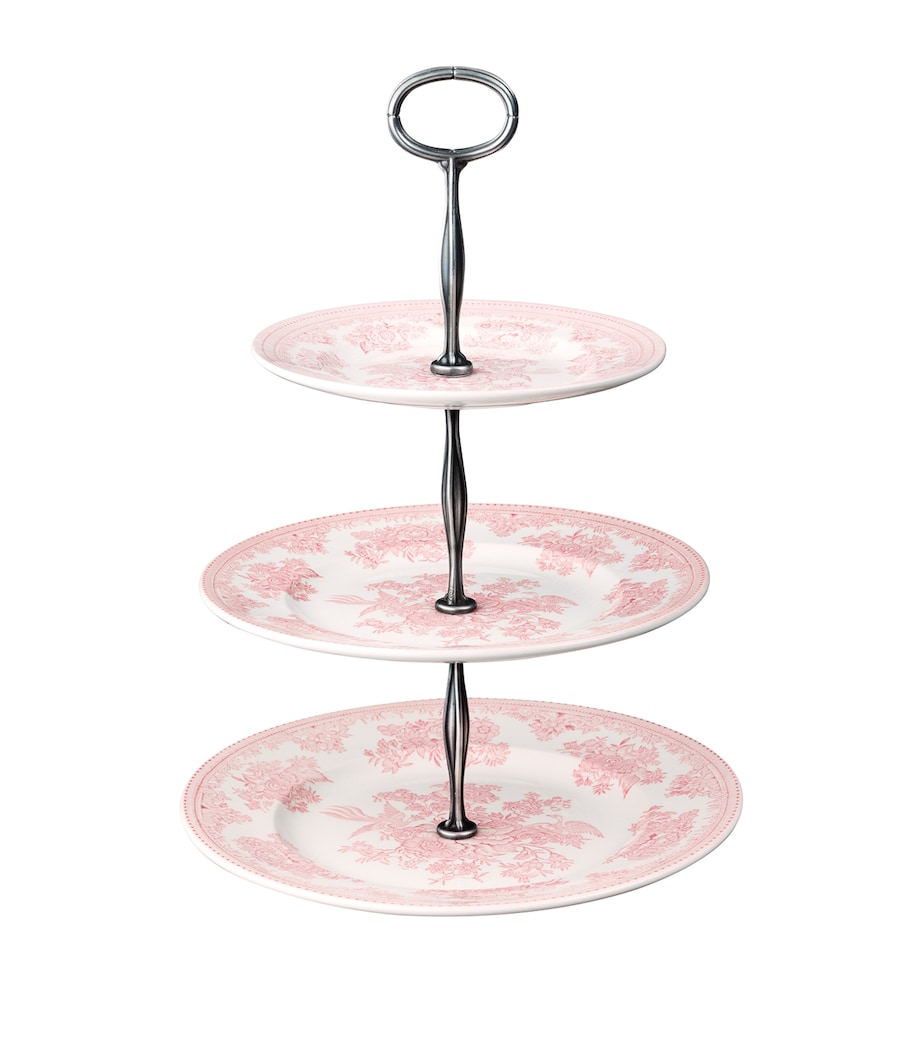 Asiatic Pheasants 3-Tier Cake Stand (35cm) PINK Image 2