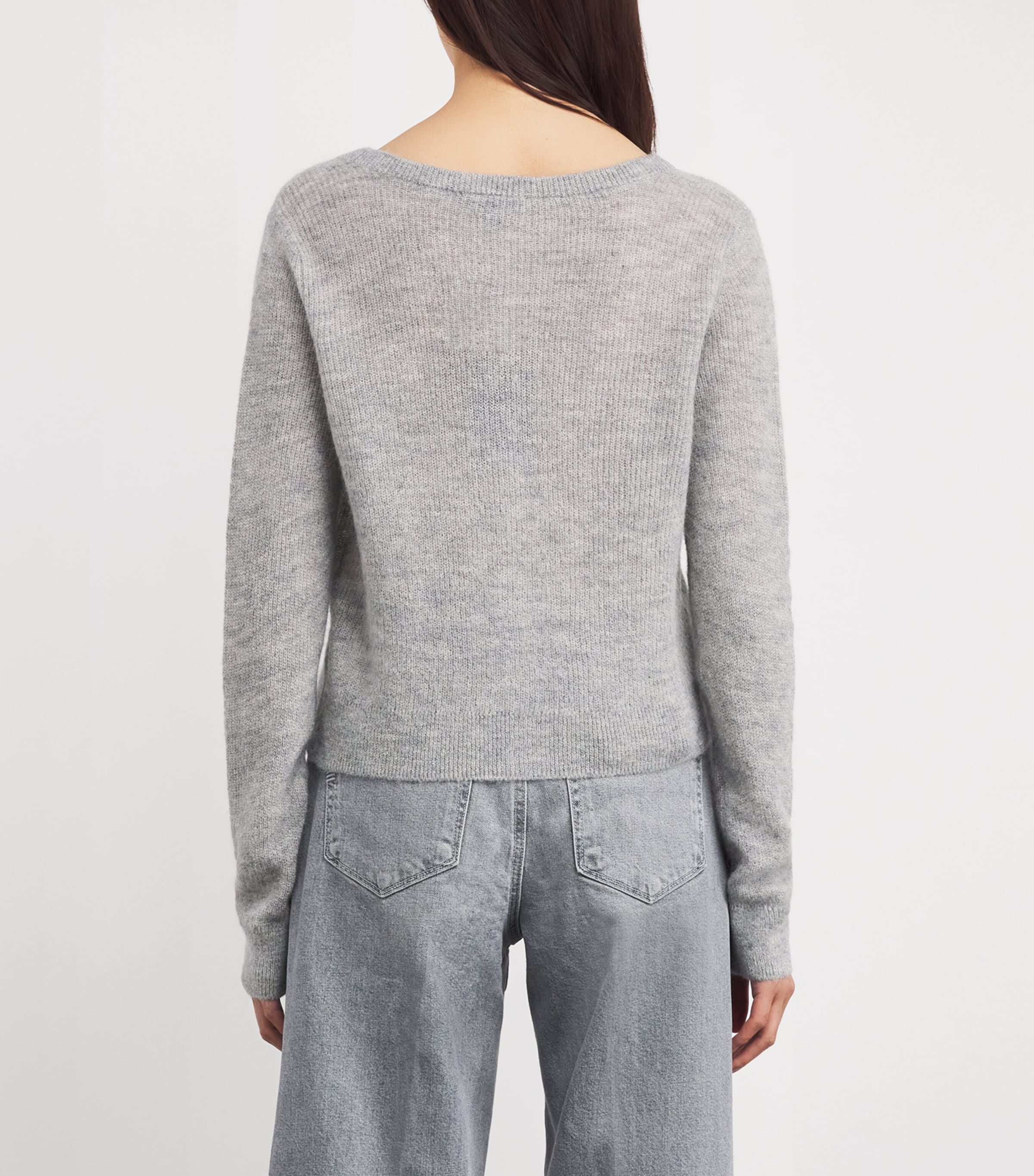 Alpaca-Blend Fortuna Cardigan HEATHER GREY Image 4