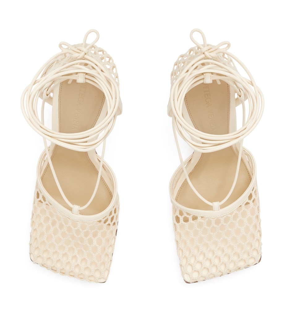 Bottega Veneta Mesh Stretch Sandals 90 Toile Image 2