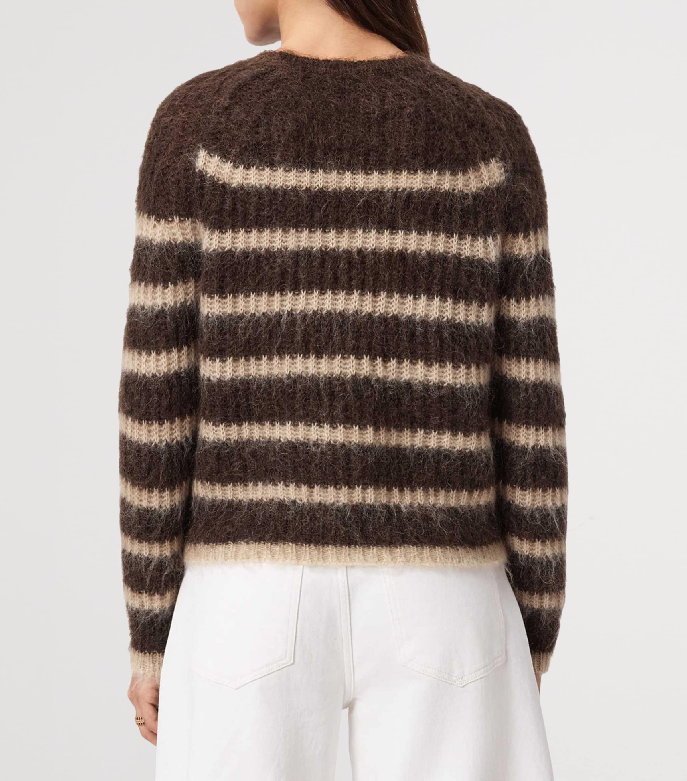 Wool-Blend Stripe Riga Sweater BTTLE BROWN/BARLEY Image 4
