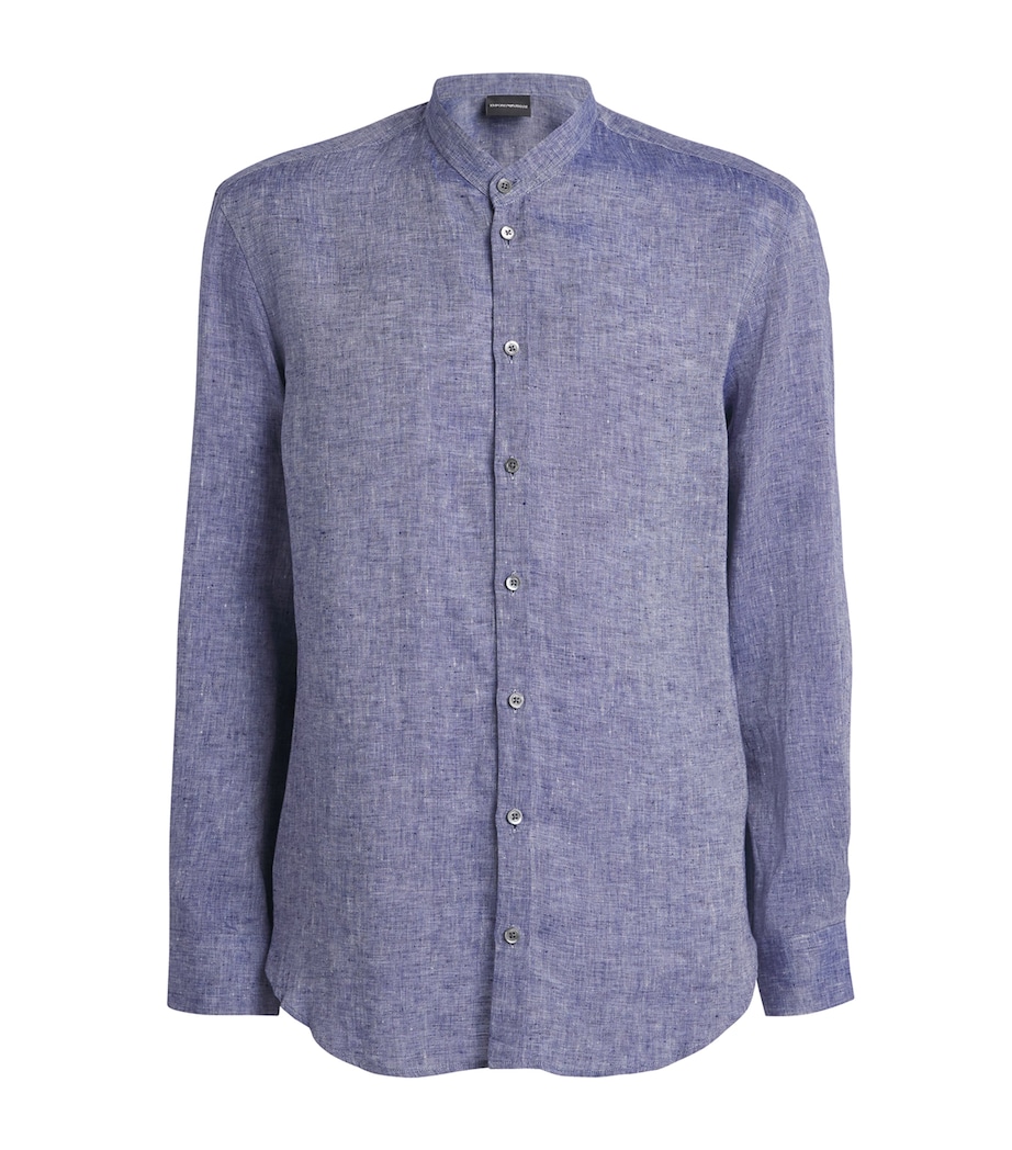 Linen Guru-Collar Shirt 919 Image 1