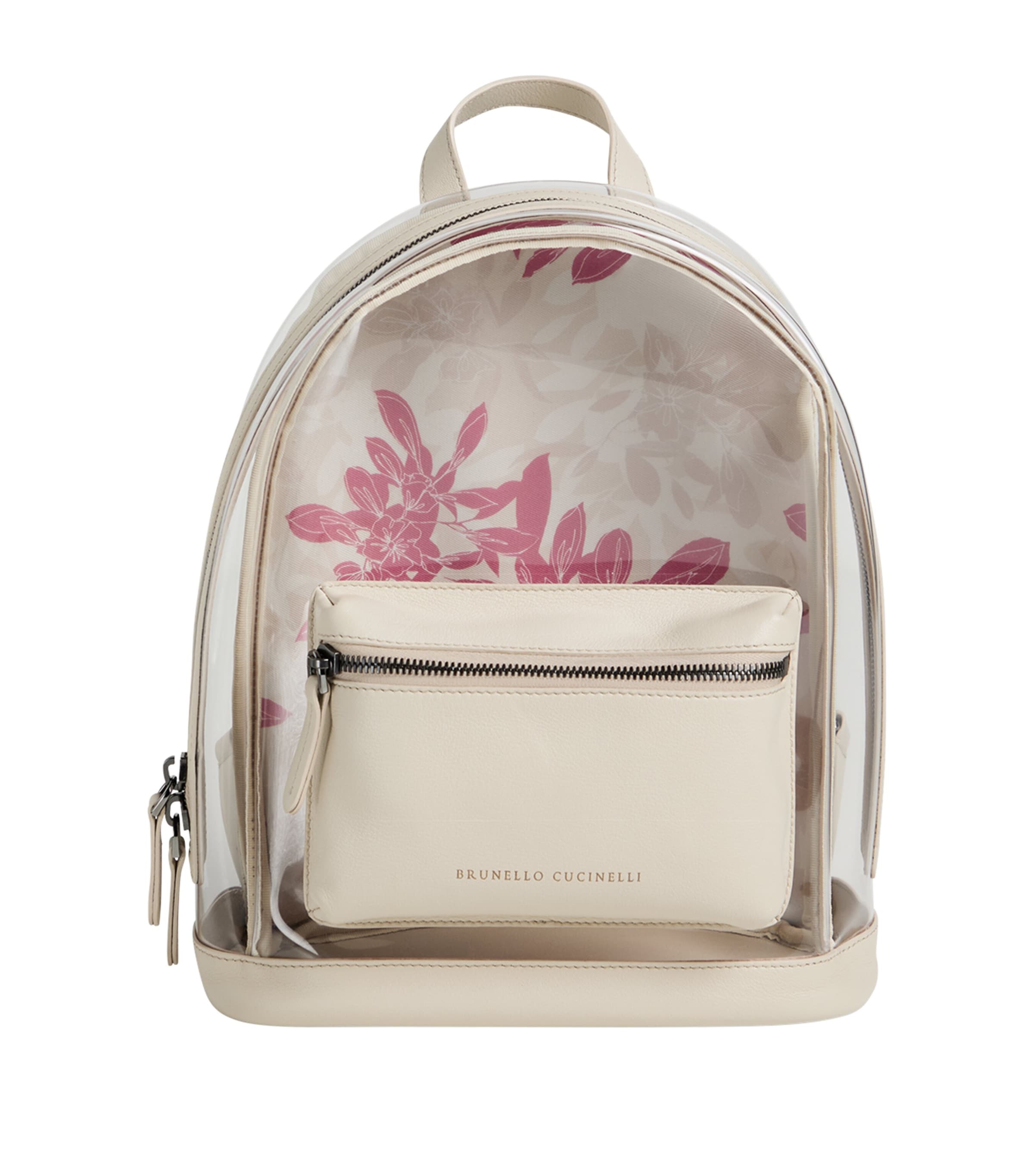 Brunello Cucinelli Pvc-leather Floral Print Backpack