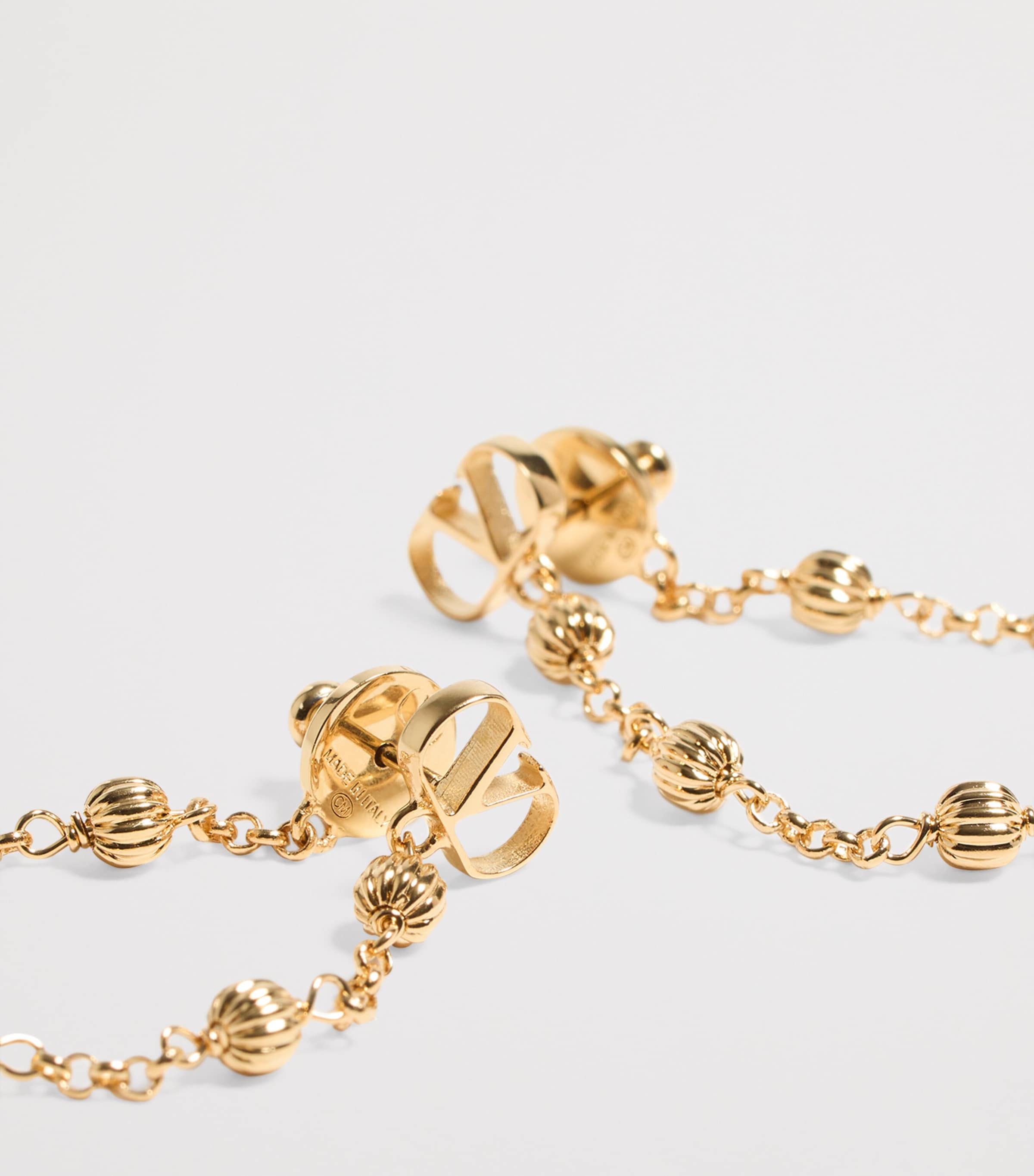 VLogo Signature Drop Earrings L01 Image 5