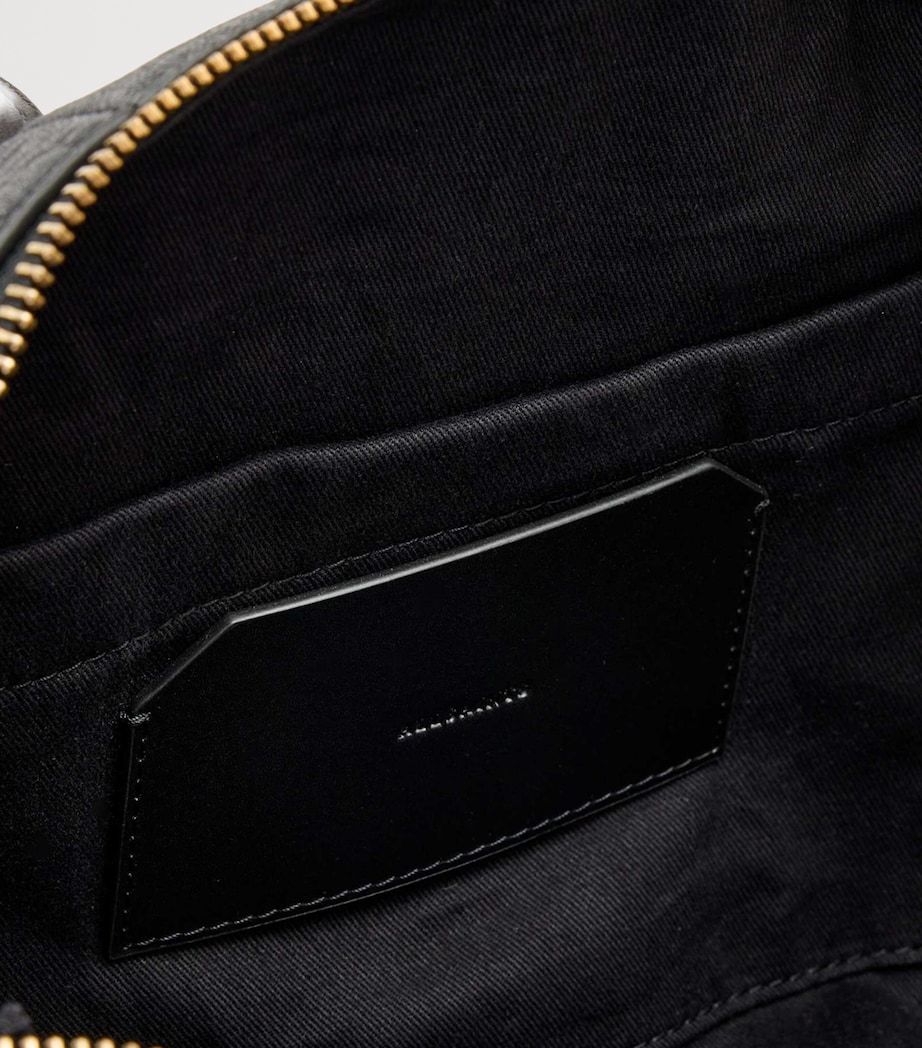 Leather Ares Cross-Body Bag BLACK Image 4