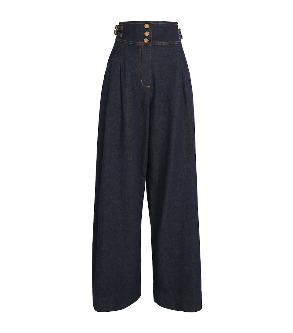 Denim Rebellion Wide-Leg Trousers