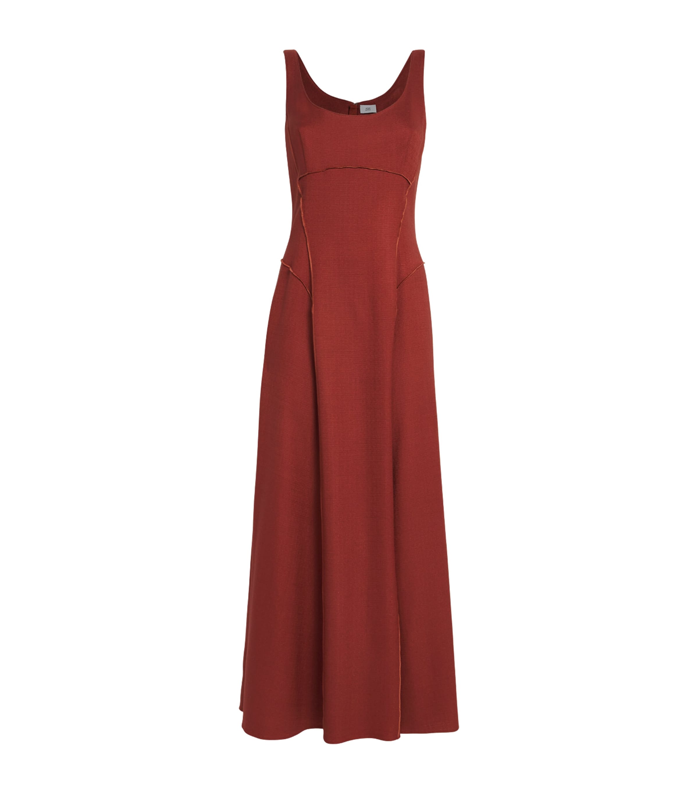 Adam Lippes Canvas Shay Midi Dress In Red