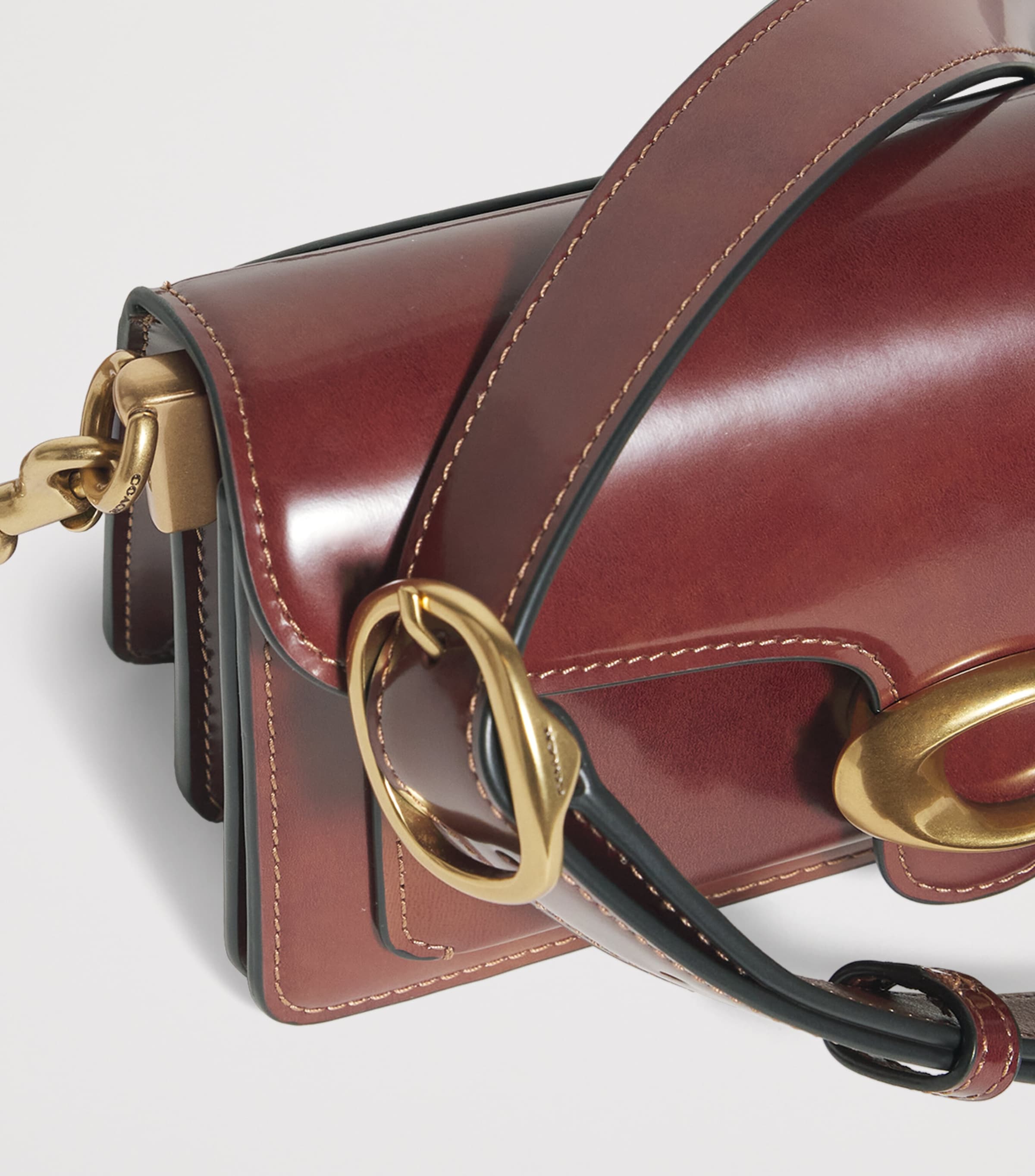 Coach Beige Spazzolato Leather Tabby 20 Shoulder Bag | Harrods US