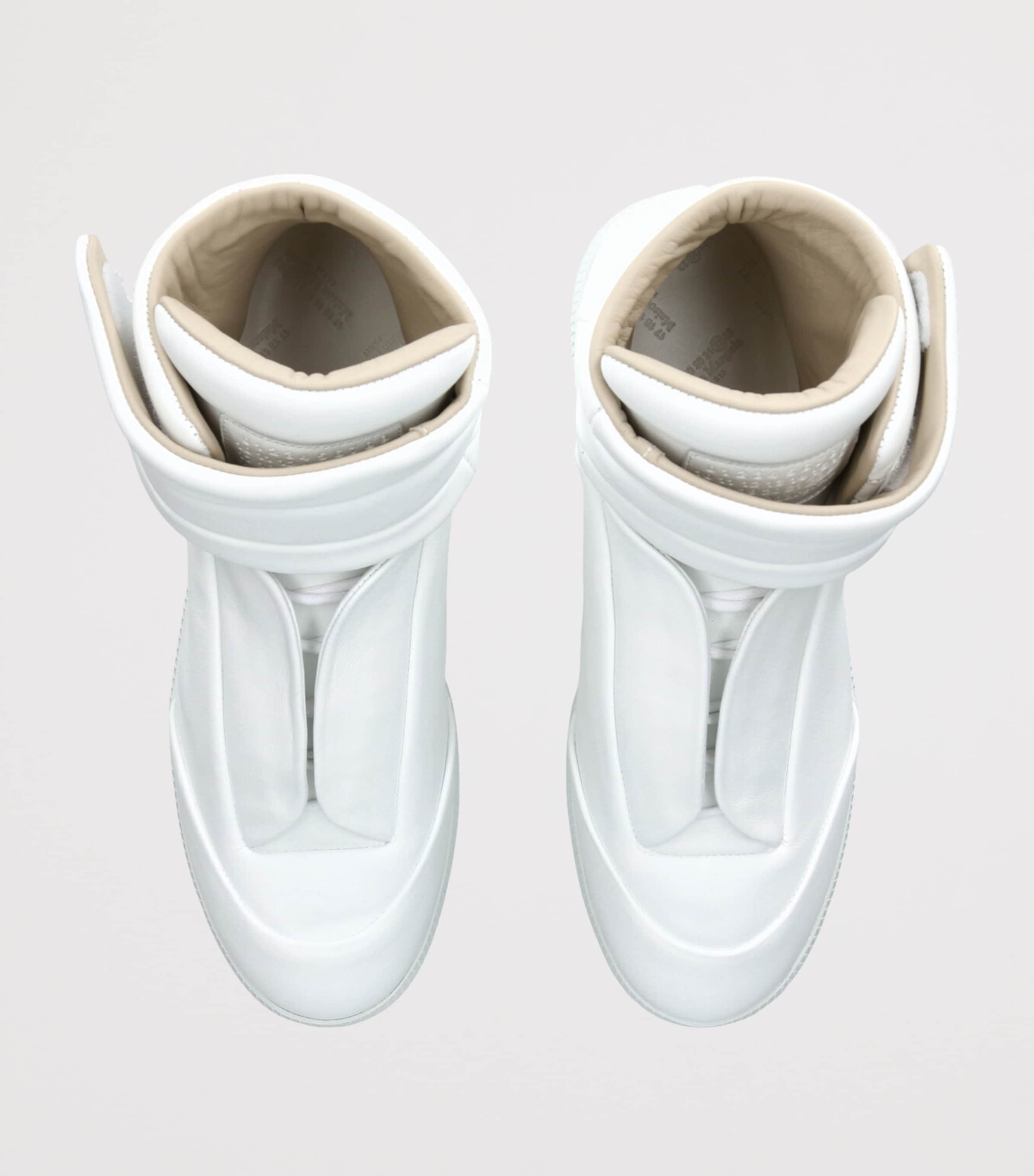 Leather Future High-Top Sneakers WHITE Image 4