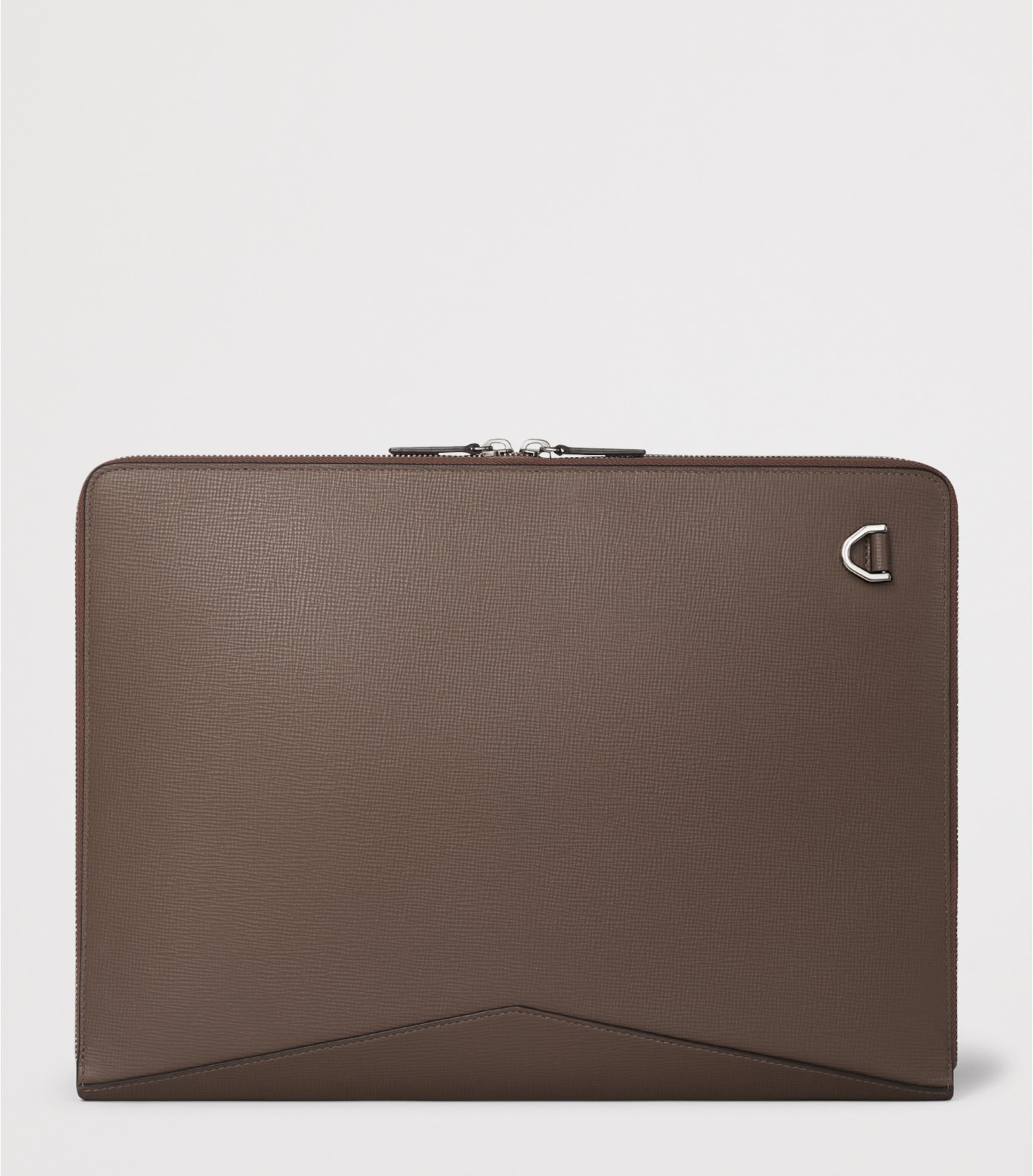 Calfskin Losange Portfolio Case PEPPER GREY Image 3