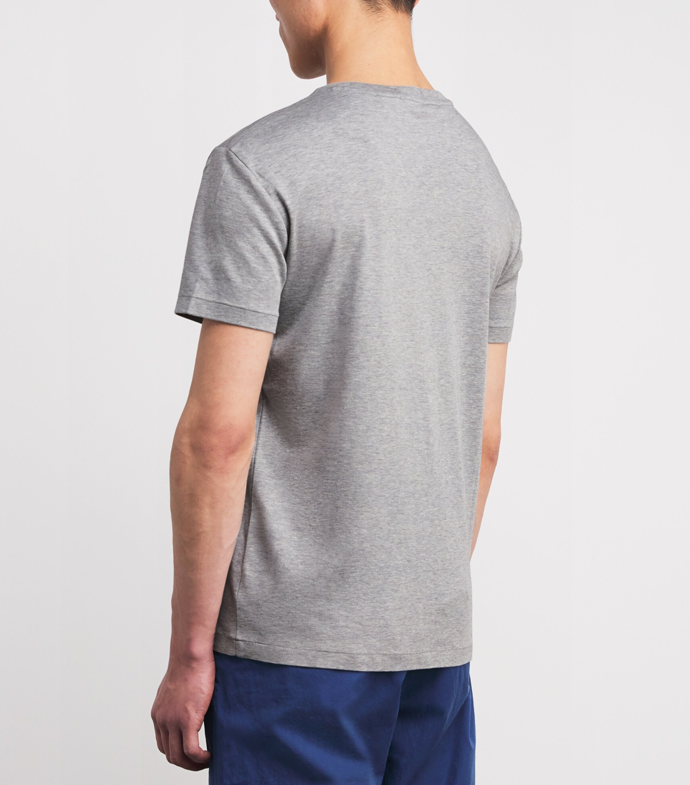 Polo Ralph Lauren Mens Pima Cotton Polo Pony T-Shirt Andover Heather Image 4
