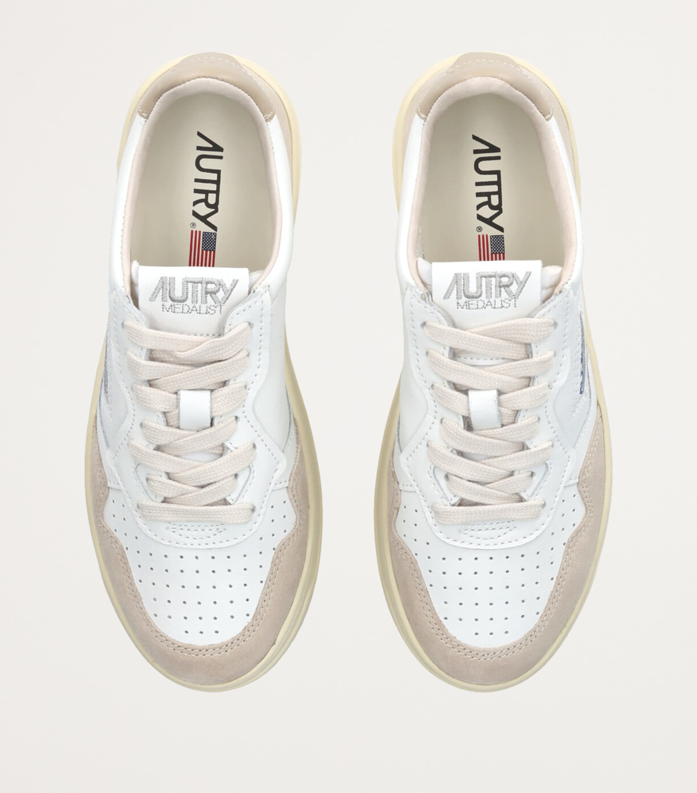スニーカー AUTRY AUTRY MEDALIST SNEAKERS IN SUEDE AND HAIR SUEDE Autry Suede Medalist Low-Top Sneakers | Harrods CA