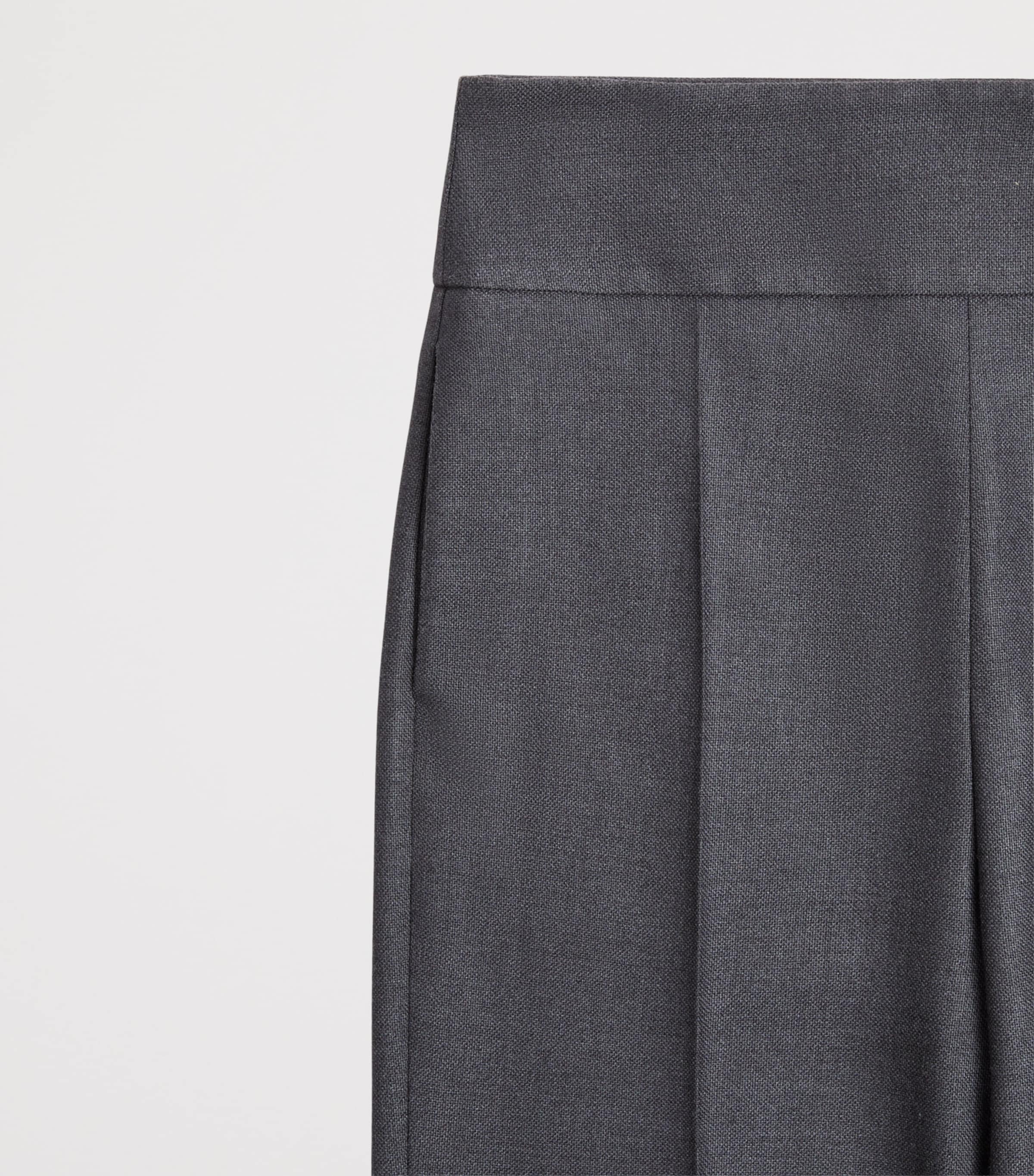 Valentino Womens Silk-Wool Straight Trousers Image 6