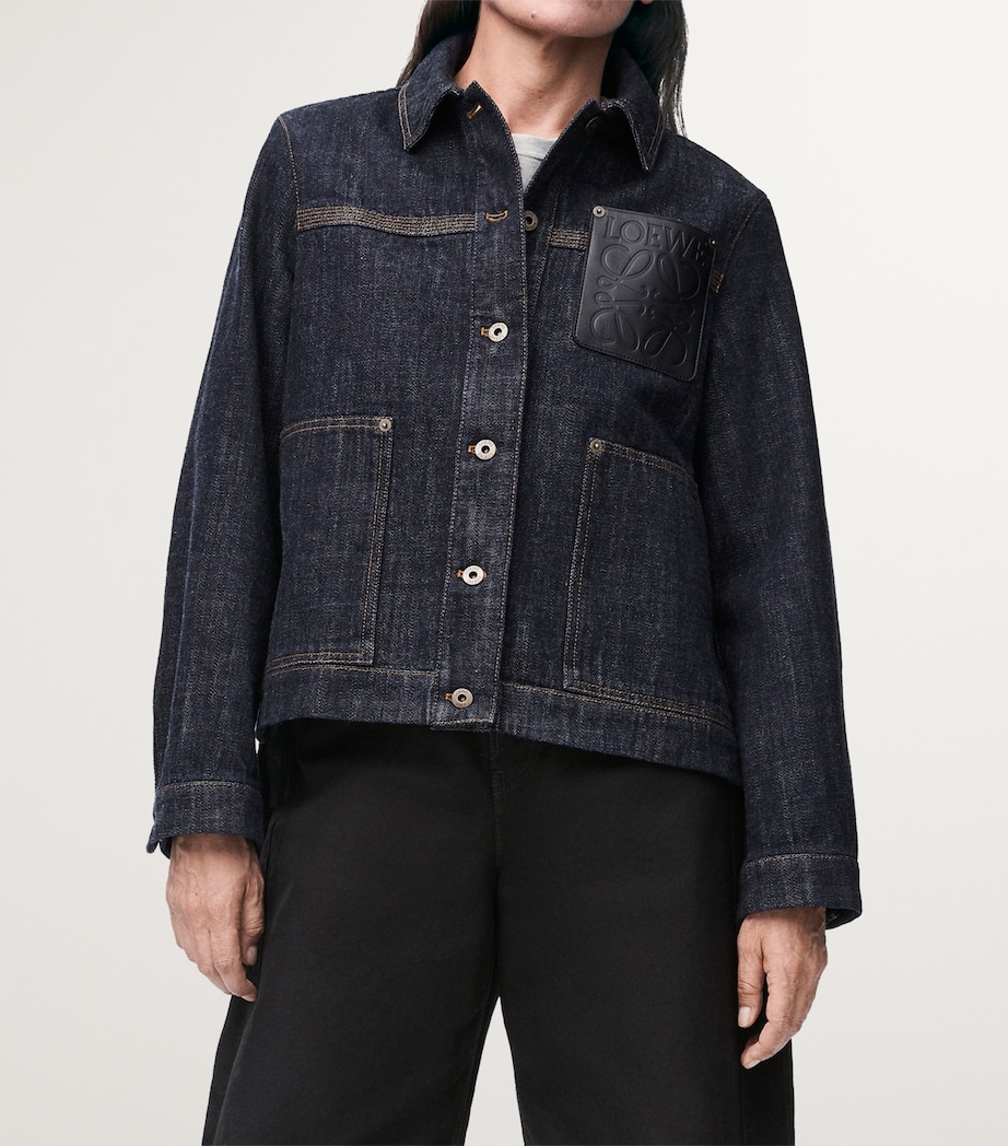 Denim Workwear Jacket INDIGO BLUE Image 3