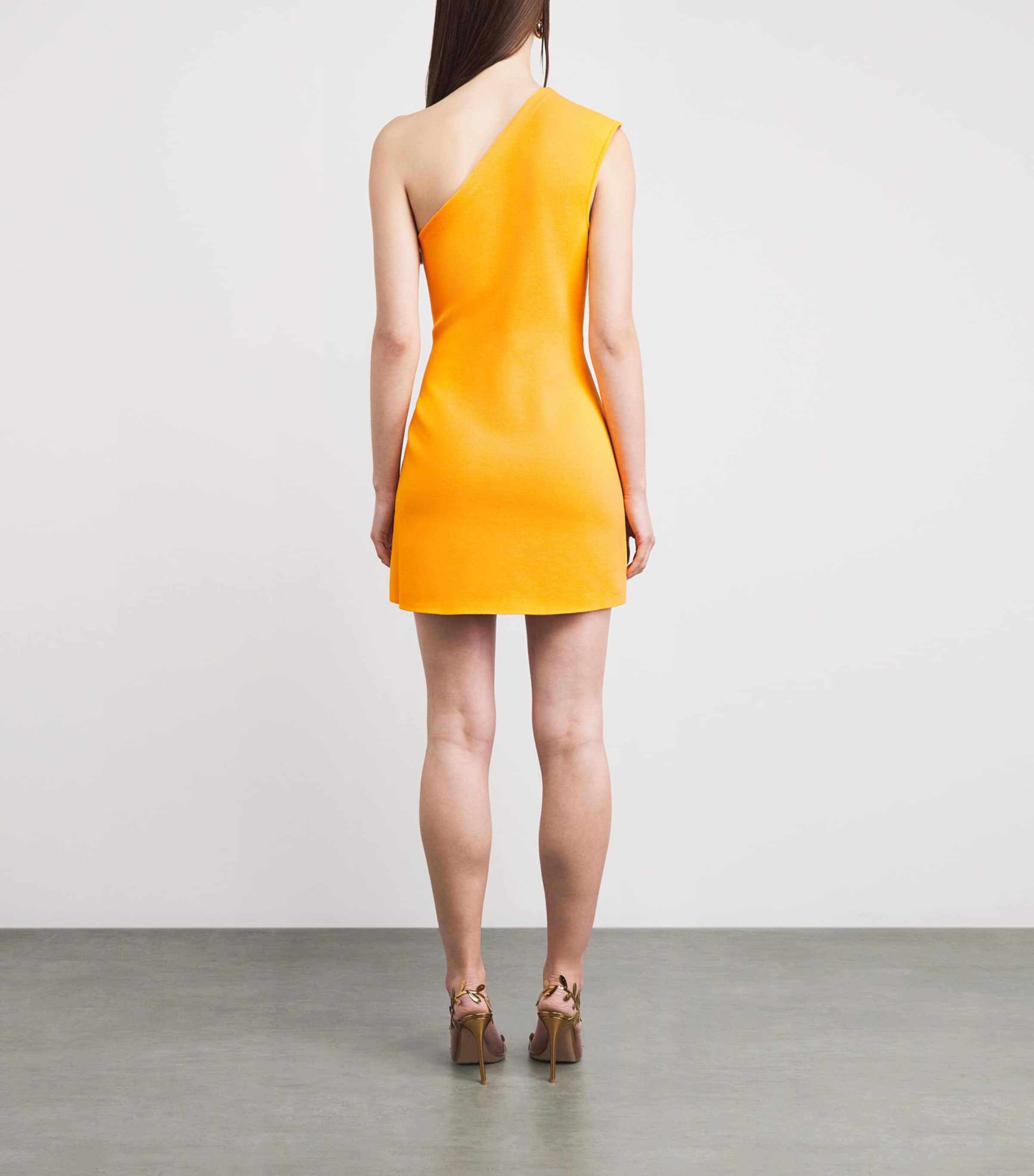 Cult Gaia Womens Floral Labella Mini Dress Marigold Image 4