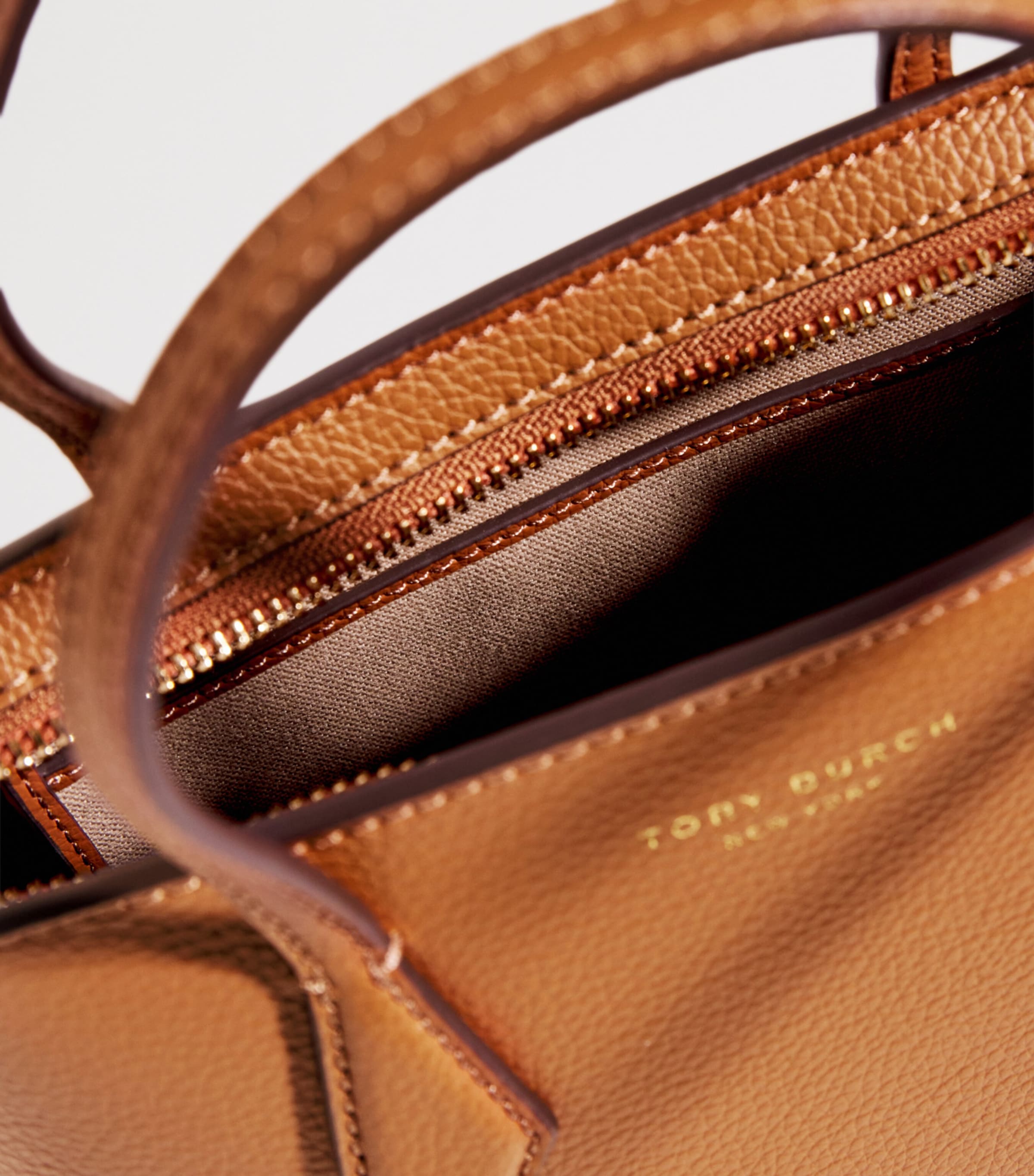 Tory Burch Brown Mini Leather Perry Cross-Body Bag | Harrods US