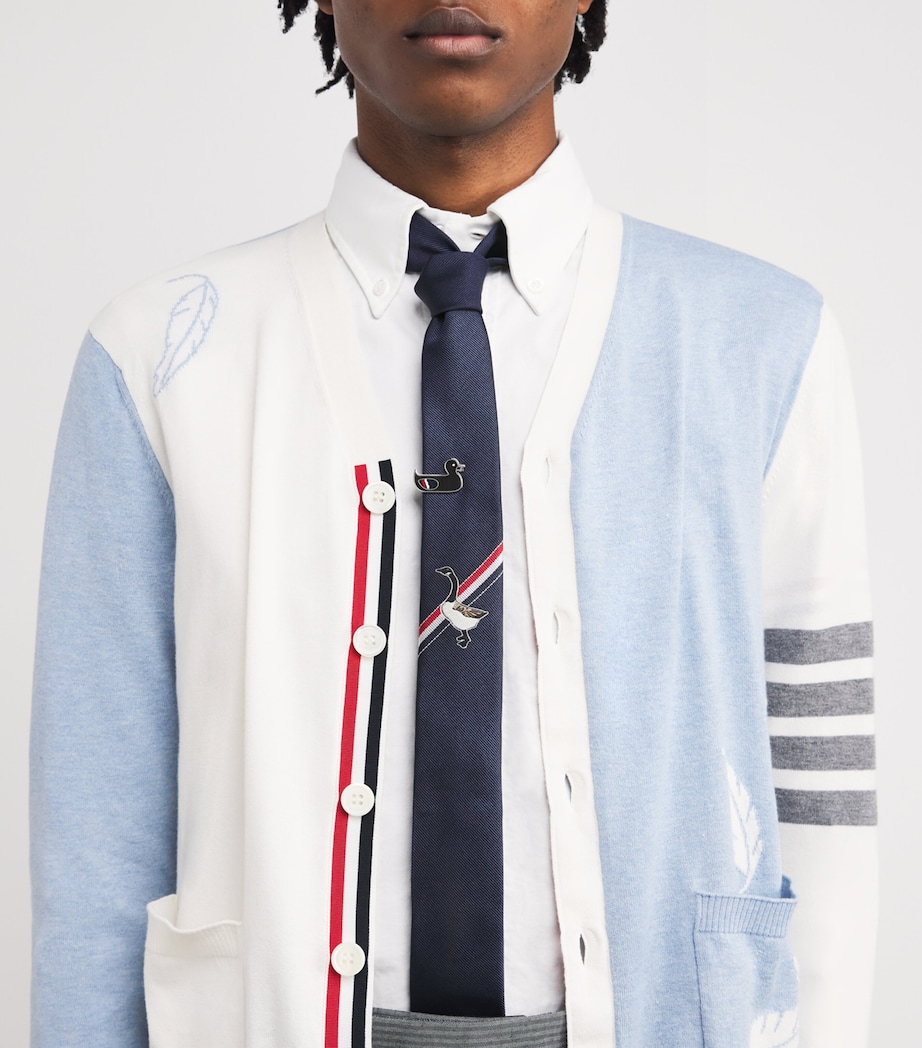 Silk Goose Icon Tie NAVY Image 2