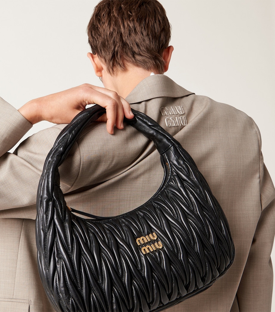 Medium Nappa Leather Wander Top-Handle Bag F0002 Image 6