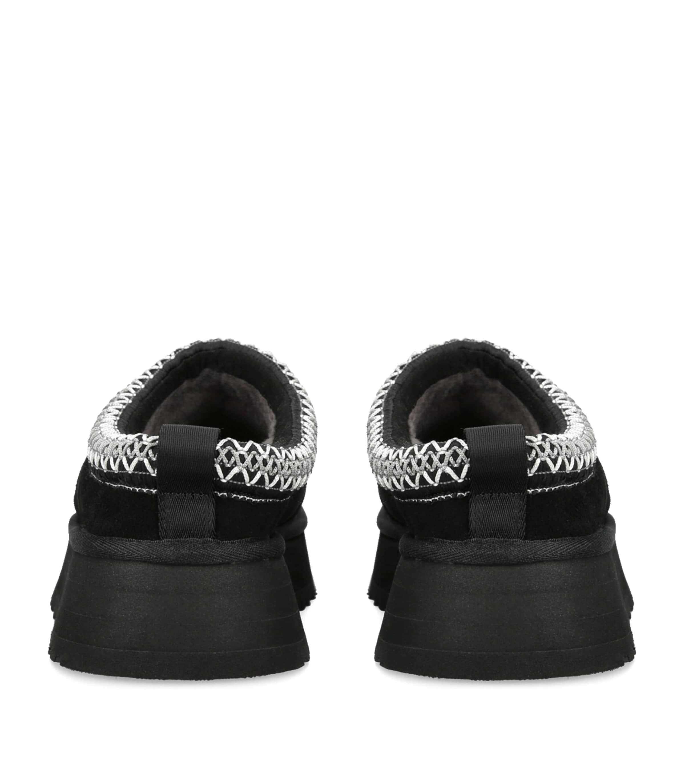 UGG Black Suede Tazz Slippers | Harrods US