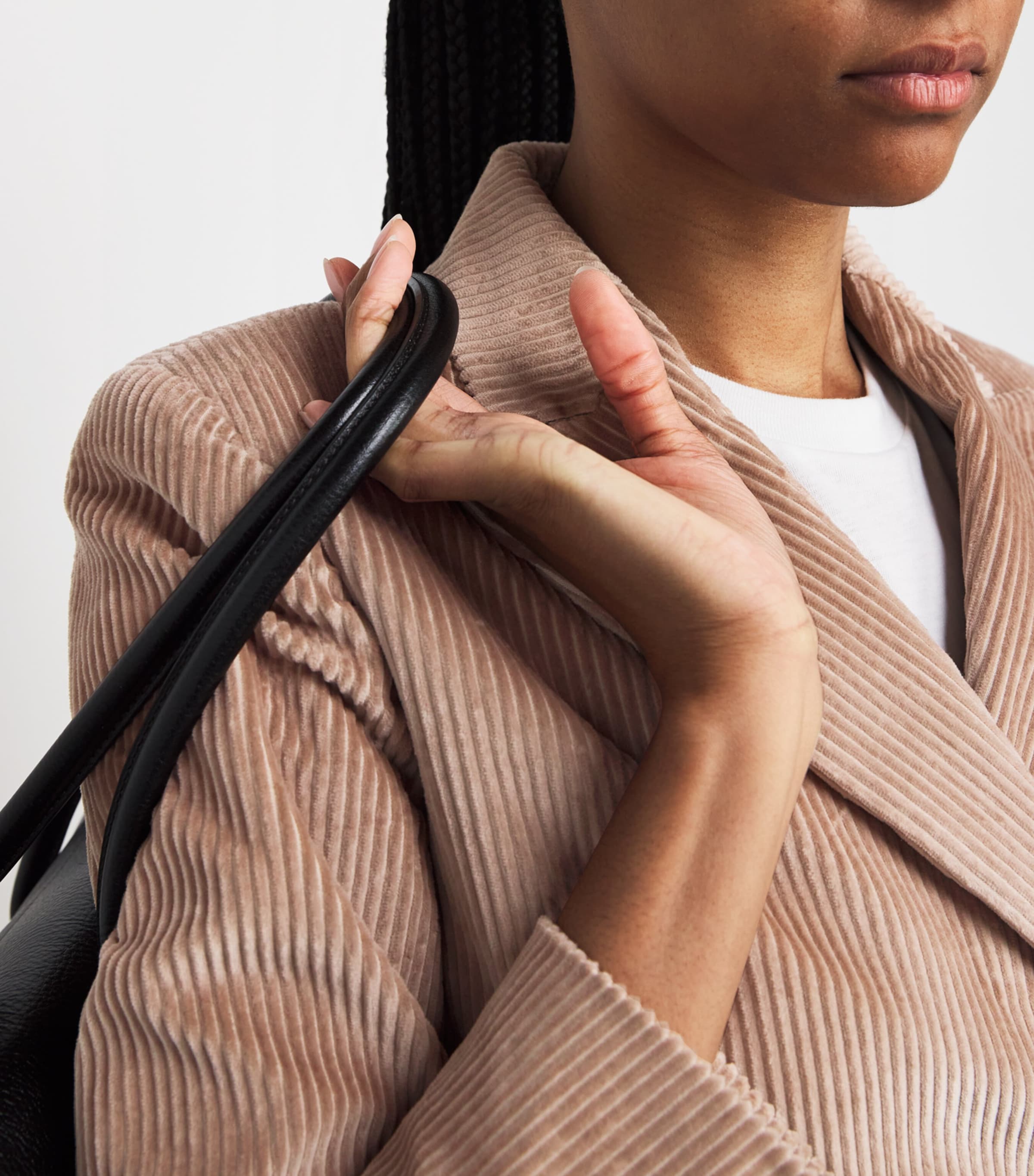 Corduroy Double-Breasted Blazer ANTIQUE ROSE Image 6