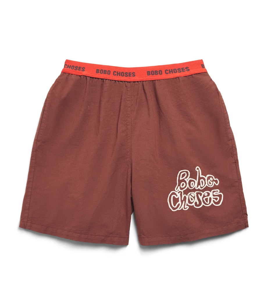 Bobo Choses Logo Bermuda Shorts (6-7 Years) Brown Image 1