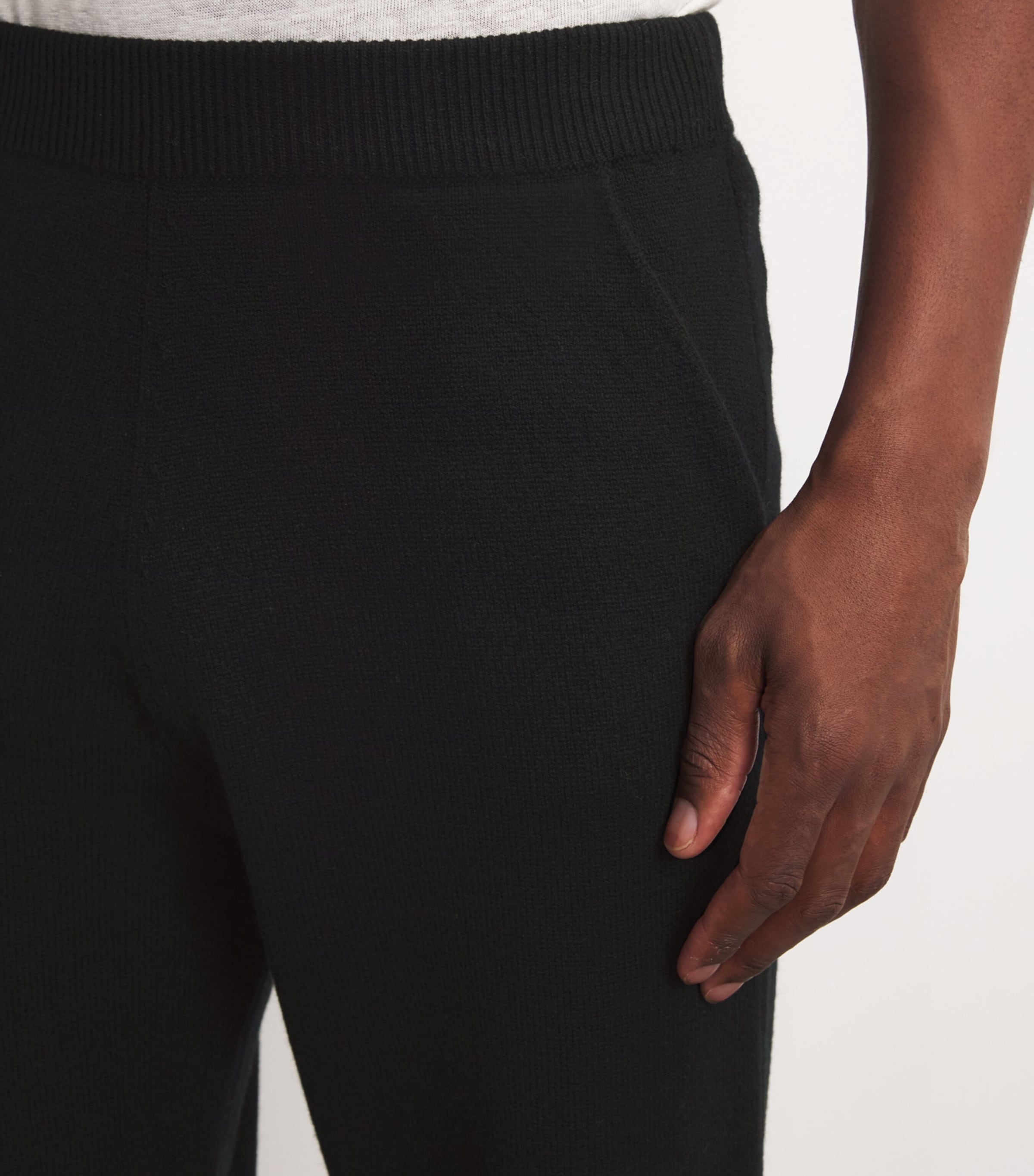 Cashmere Sweatpants BLACK Image 6